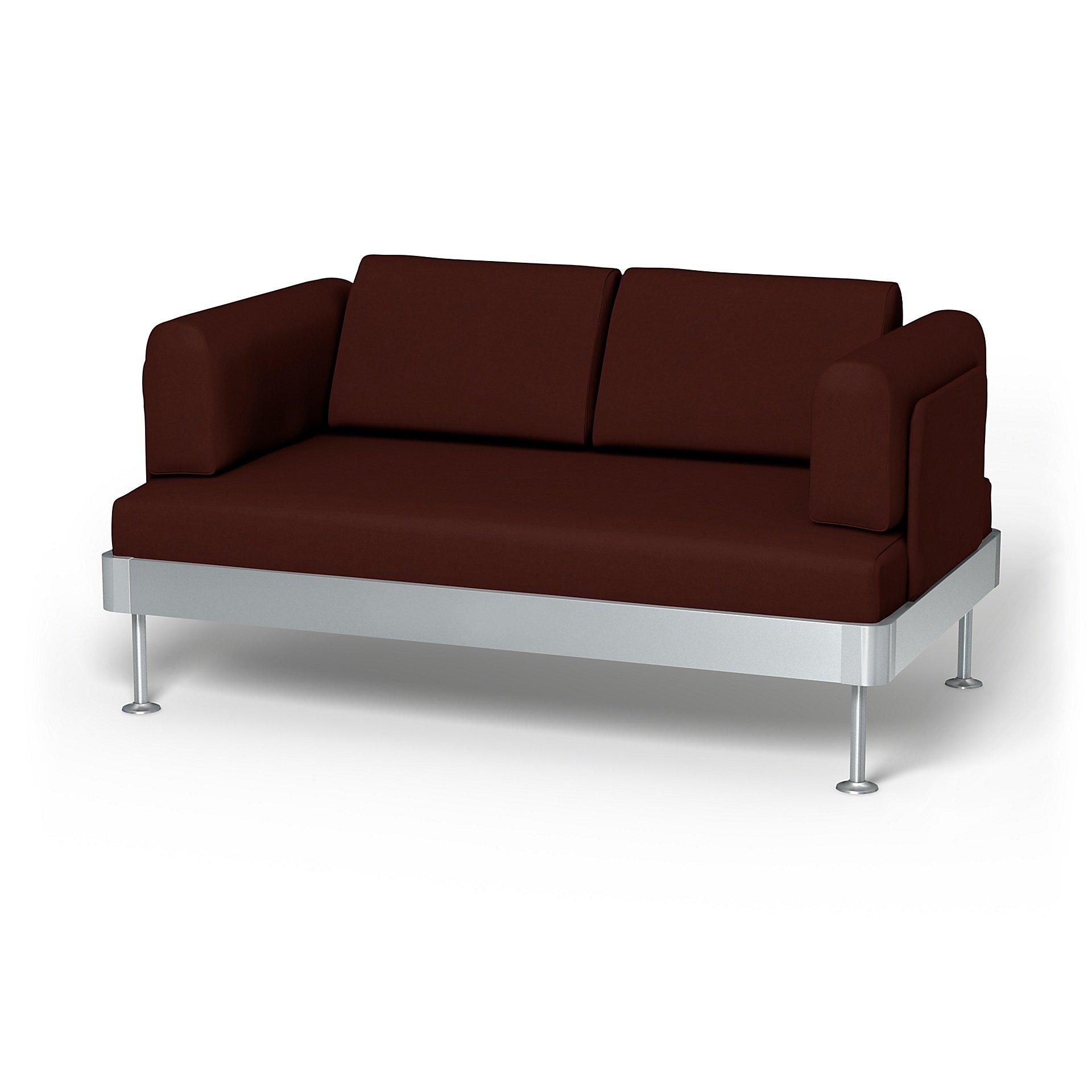 IKEA - Delaktig 2 Seater Sofa Cover, Ground Coffee, Velvet - Bemz