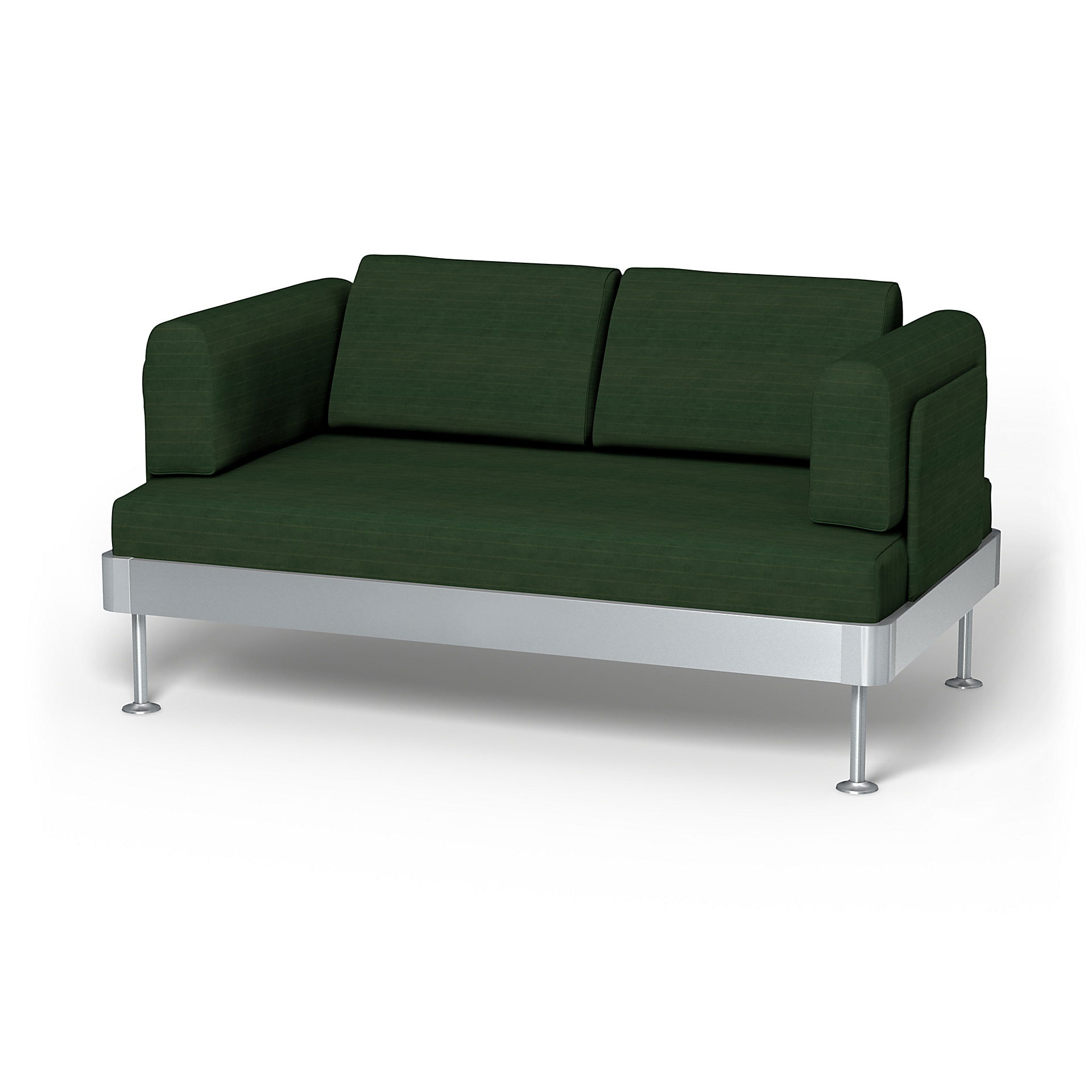 IKEA - Delaktig 2 Seater Sofa Cover, Deep Green, BEMZ NATURE'S PALETTE COLLECTION - Bemz