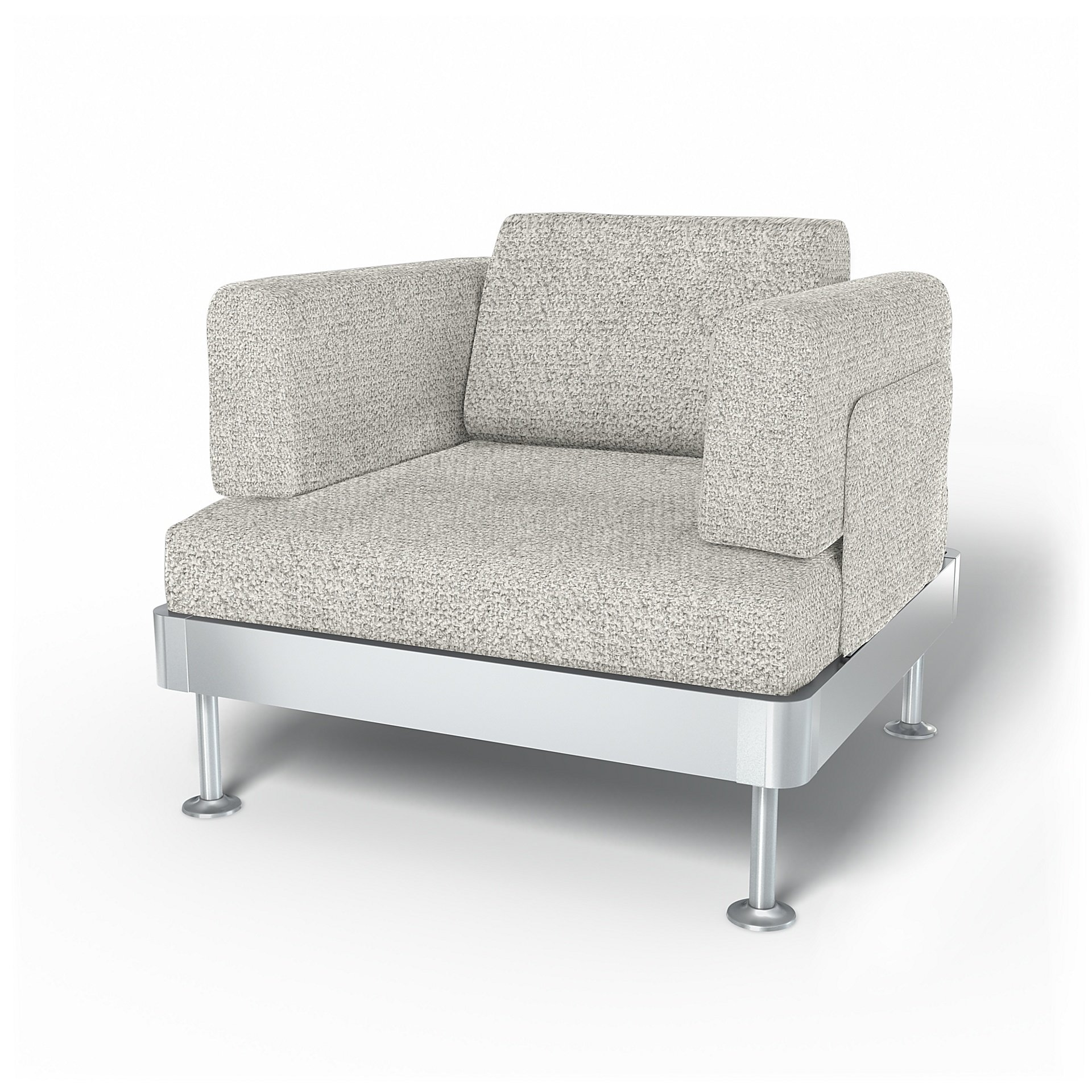 IKEA - Delaktig Armchair Cover, Driftwood, Boucle & Texture - Bemz