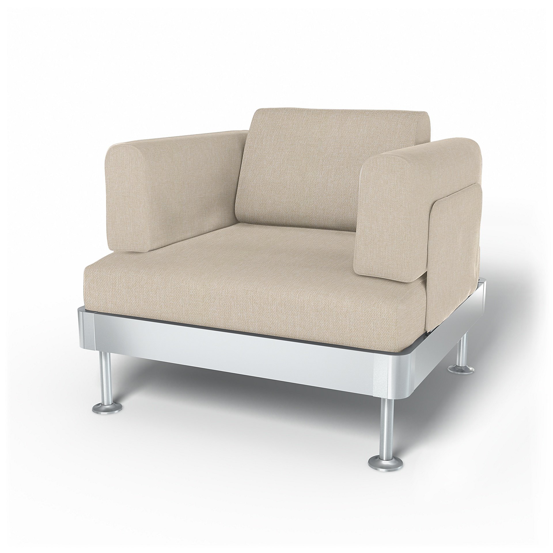 IKEA - Delaktig Armchair Cover, Natural, Boucle & Texture - Bemz