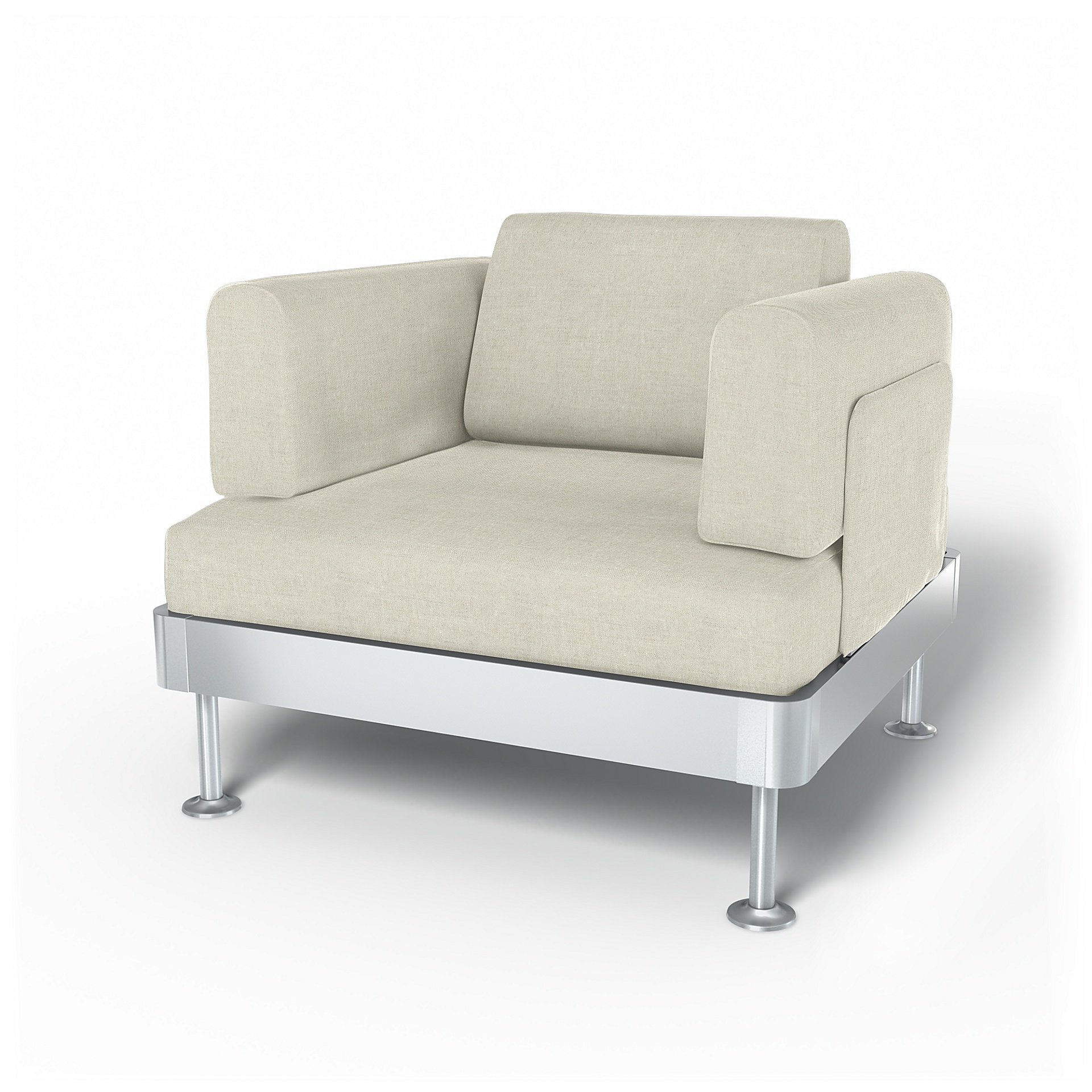 IKEA - Delaktig Armchair Cover, Natural, Linen - Bemz