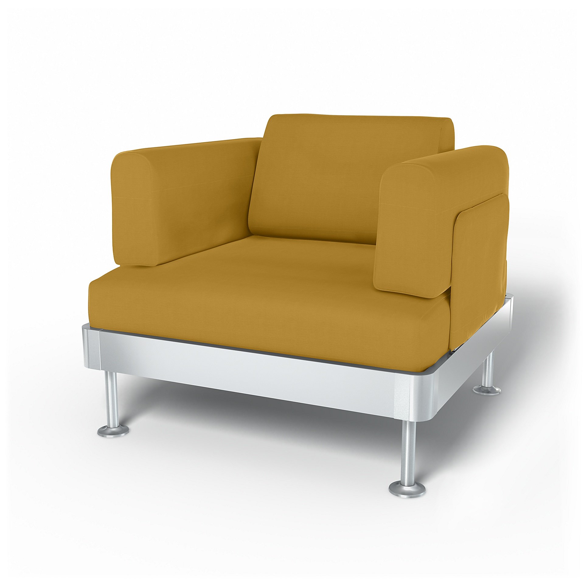 IKEA - Delaktig Armchair Cover, Honey Mustard, Cotton - Bemz