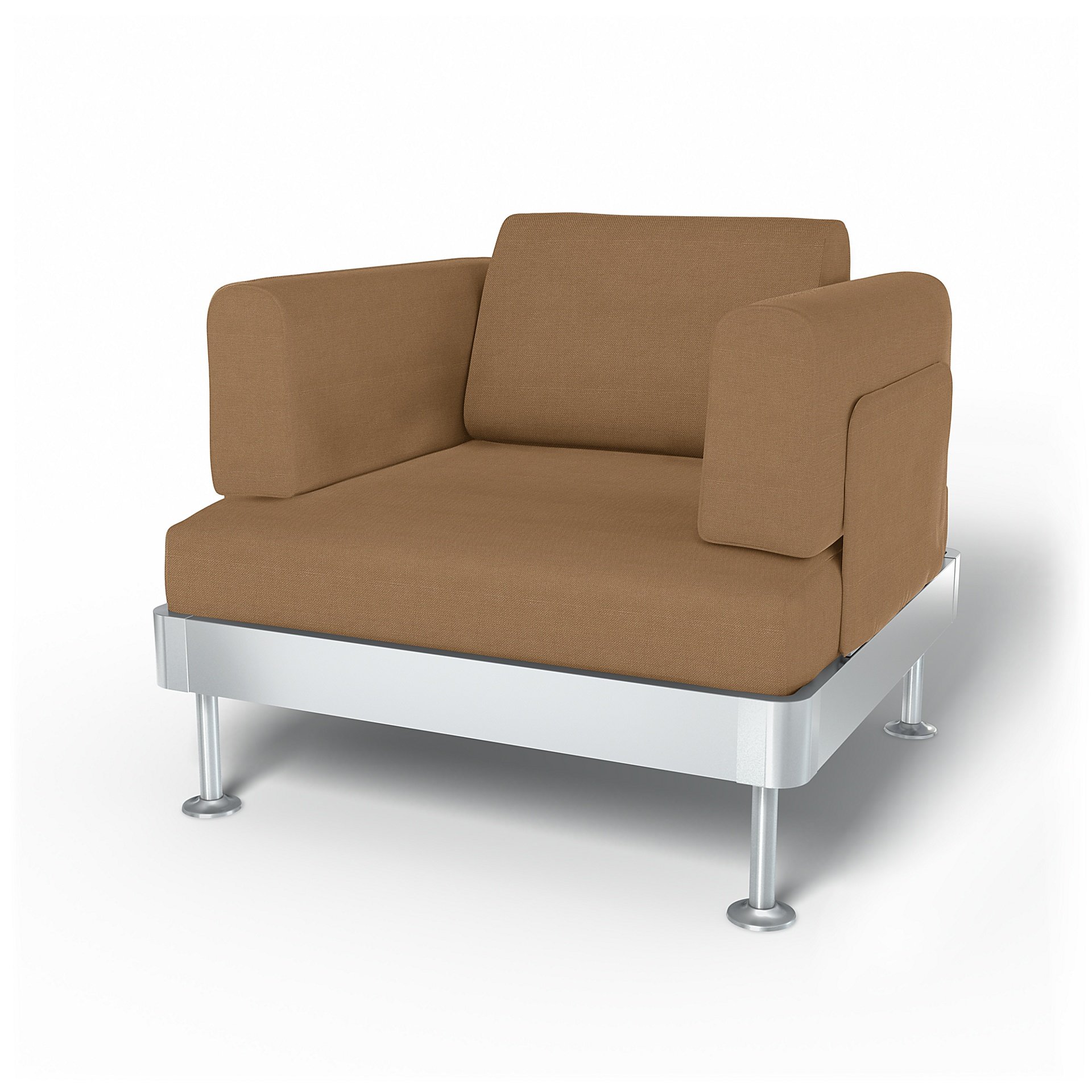 IKEA - Delaktig Armchair Cover, Nougat, Linen - Bemz