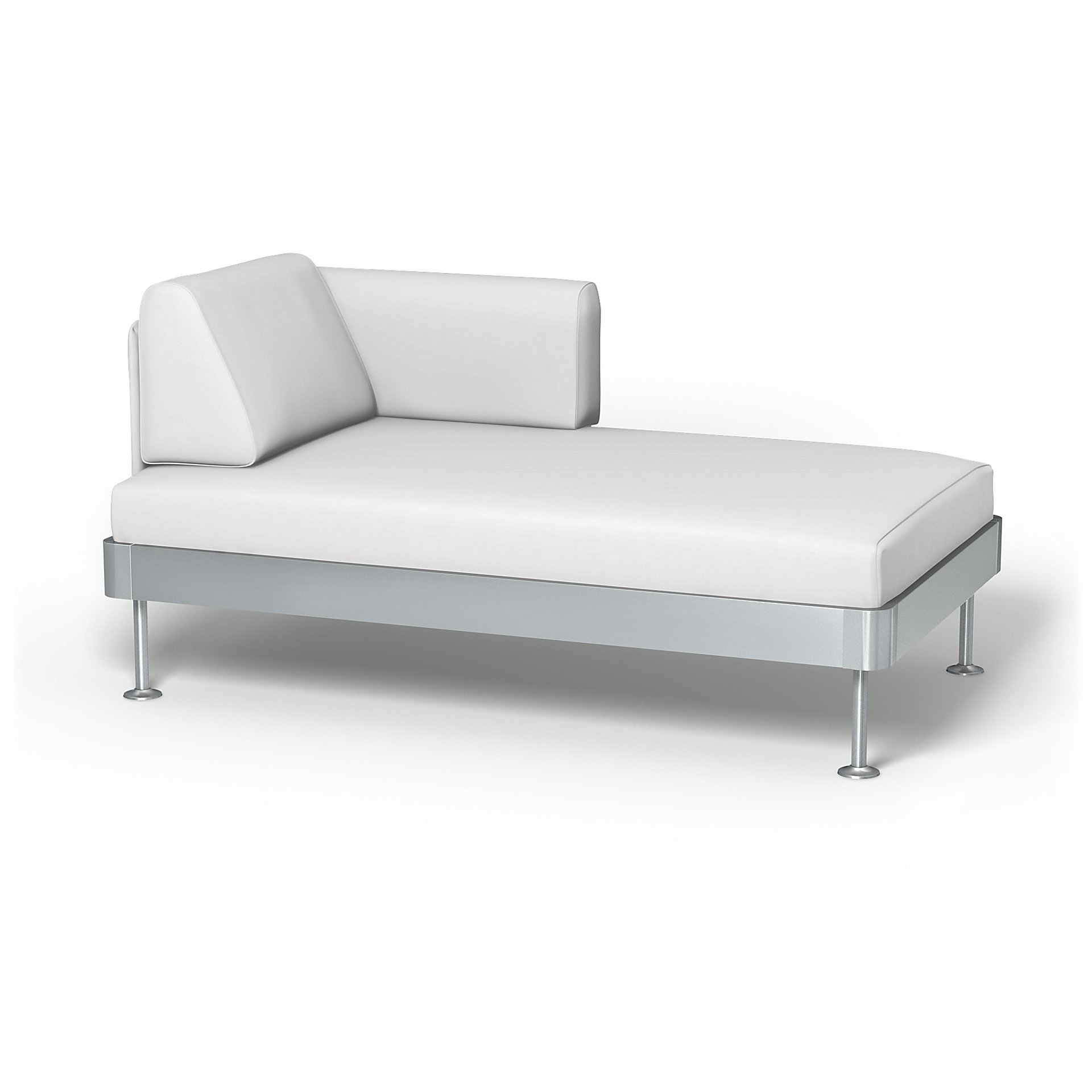 IKEA - Delaktig Chaise Longue Cover, Absolute White, Cotton - Bemz