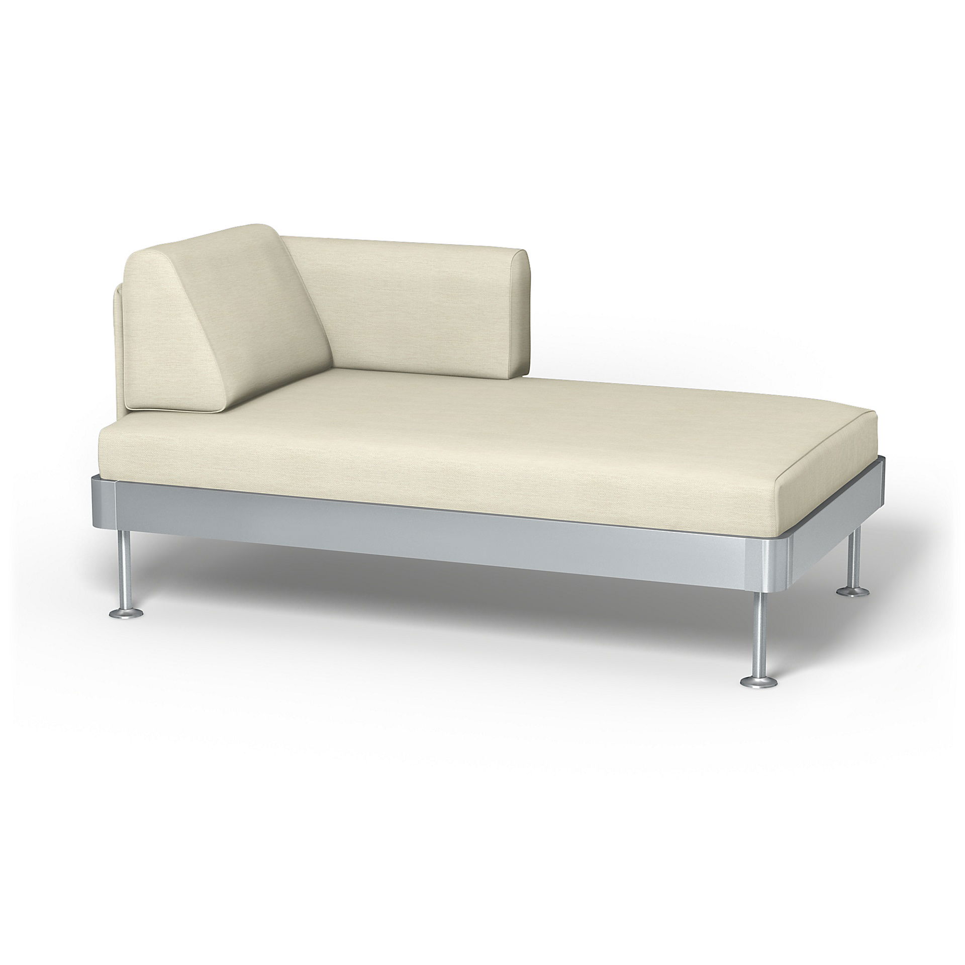 IKEA - Delaktig Chaise Longue Cover, Sand Beige, Cotton - Bemz