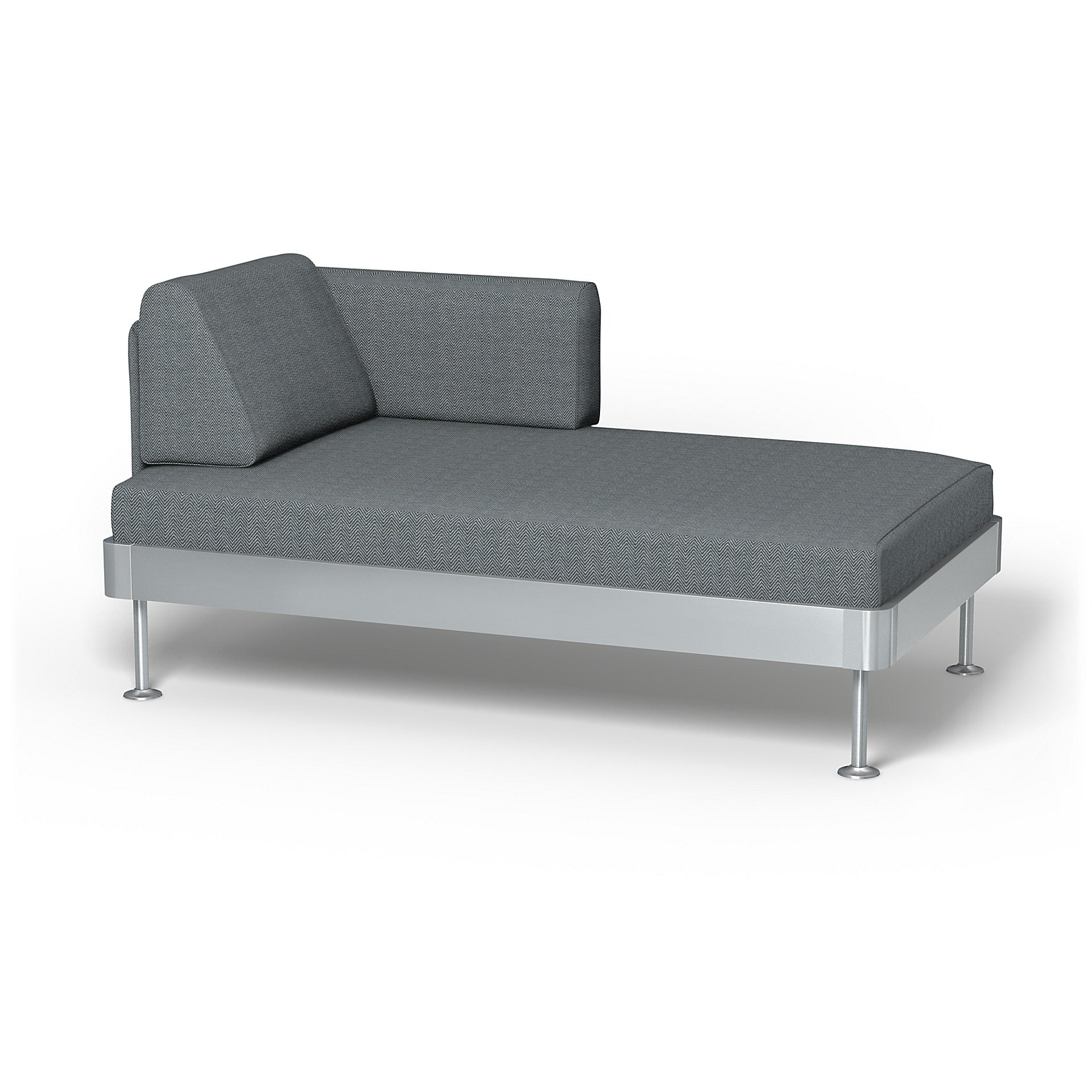IKEA - Delaktig Chaise Longue Cover, Denim, Cotton - Bemz