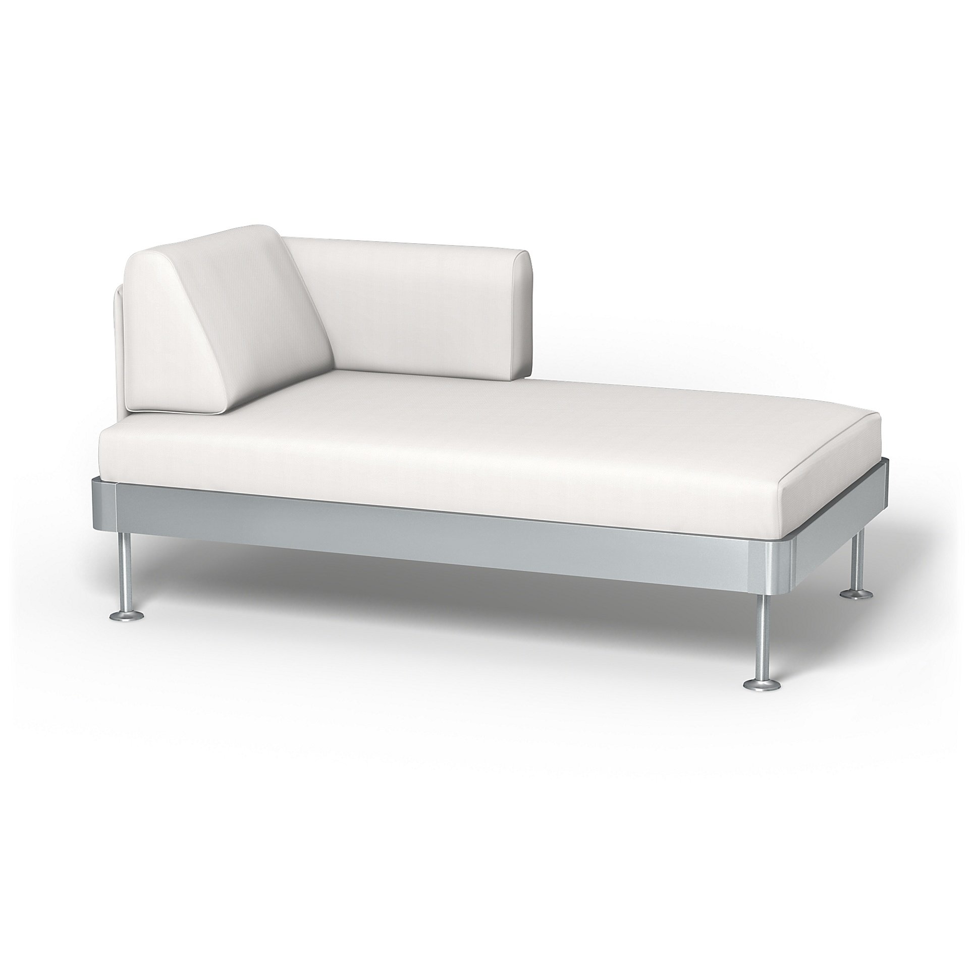 IKEA - Delaktig Chaise Longue Cover, Soft White, Linen - Bemz