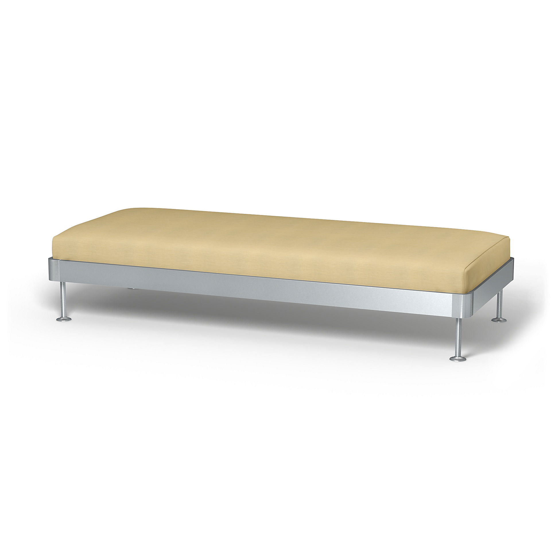 IKEA - Delaktig 3 Seat Platform Cover, Soft Yellow, Linen - Bemz