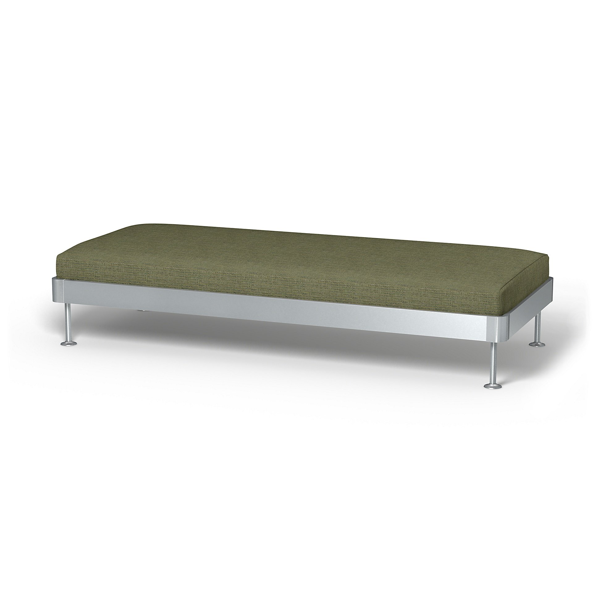 IKEA - Delaktig 3 Seat Platform Cover, Meadow Green, Boucle & Texture - Bemz