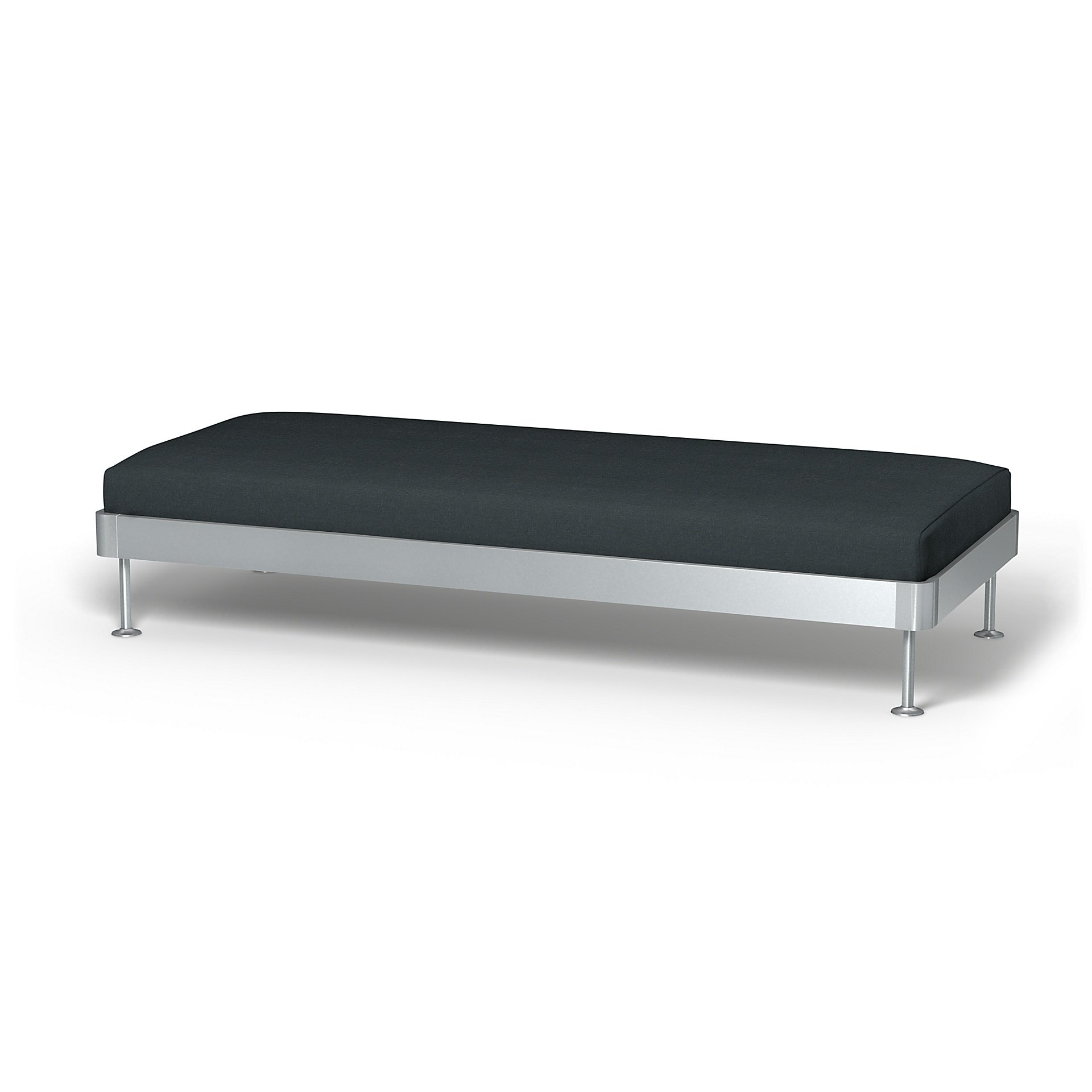 IKEA - Delaktig 3 Seat Platform Cover, Graphite Grey, Linen - Bemz