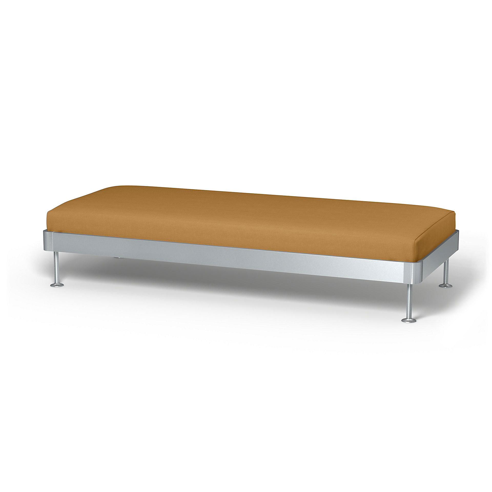 IKEA - Delaktig 3 Seat Platform Cover, Mustard, Linen - Bemz