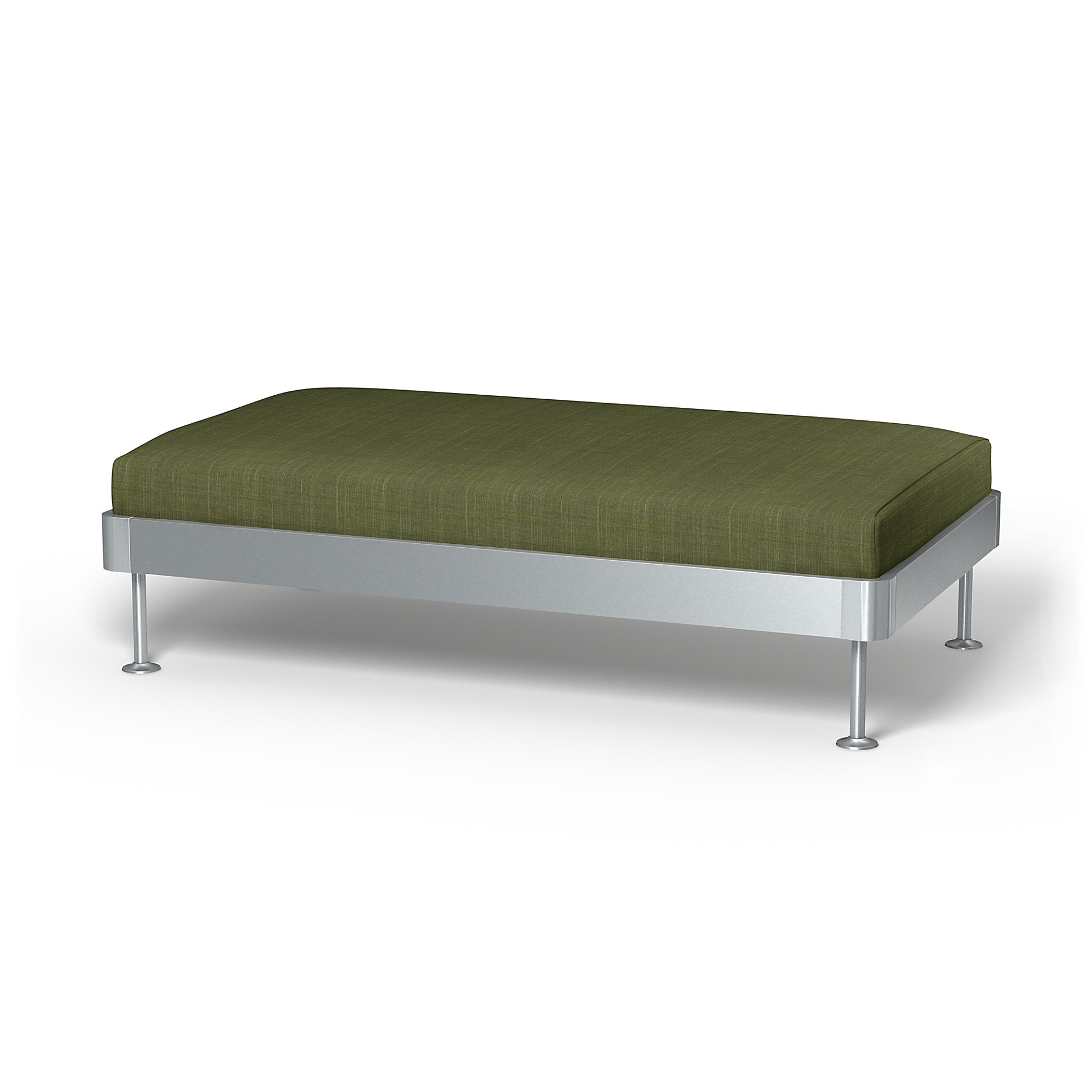 IKEA - Delaktig 2 Seat Platform Cover, Moss Green, Boucle & Texture - Bemz