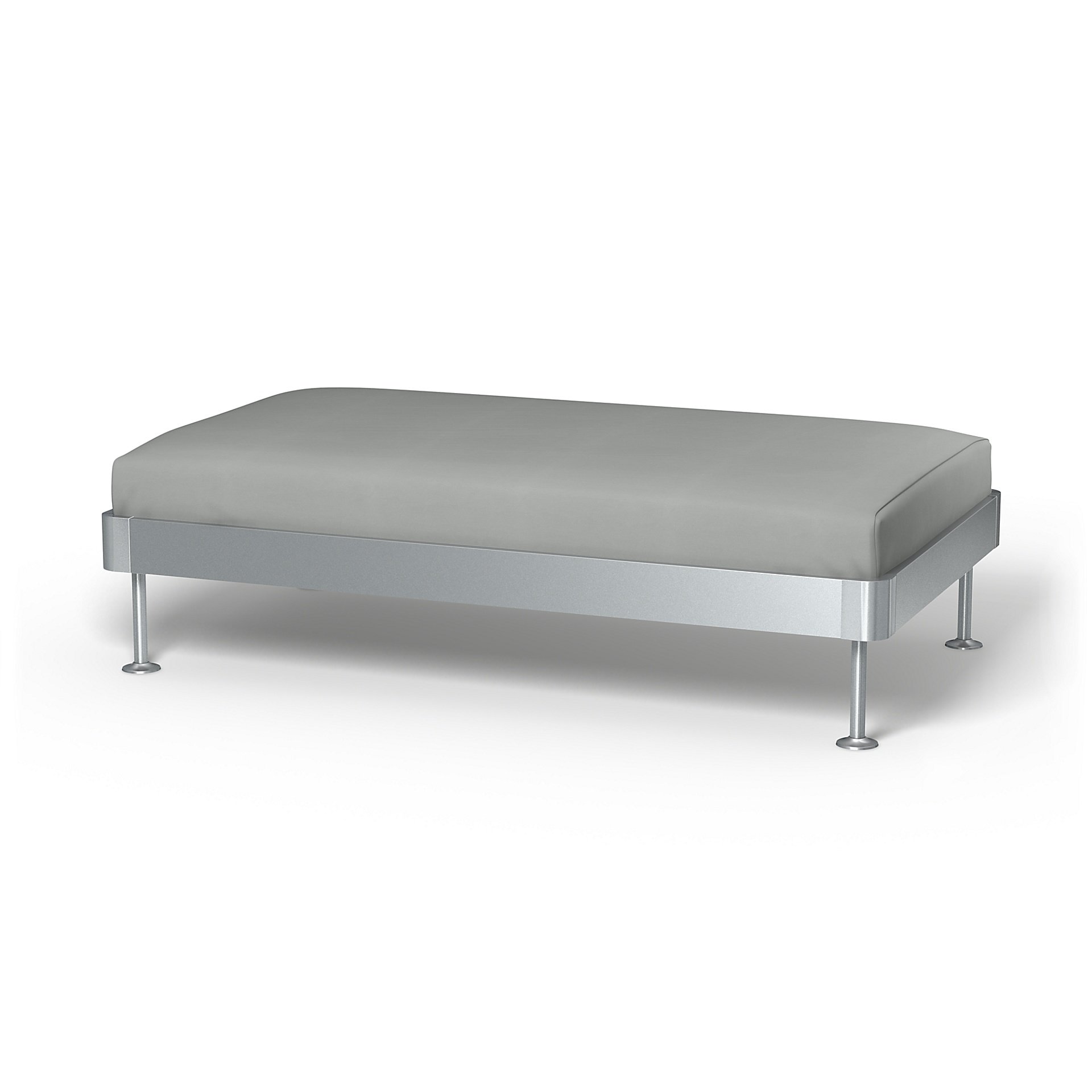 IKEA - Delaktig 2 Seat Platform Cover, Silver Grey, Cotton - Bemz