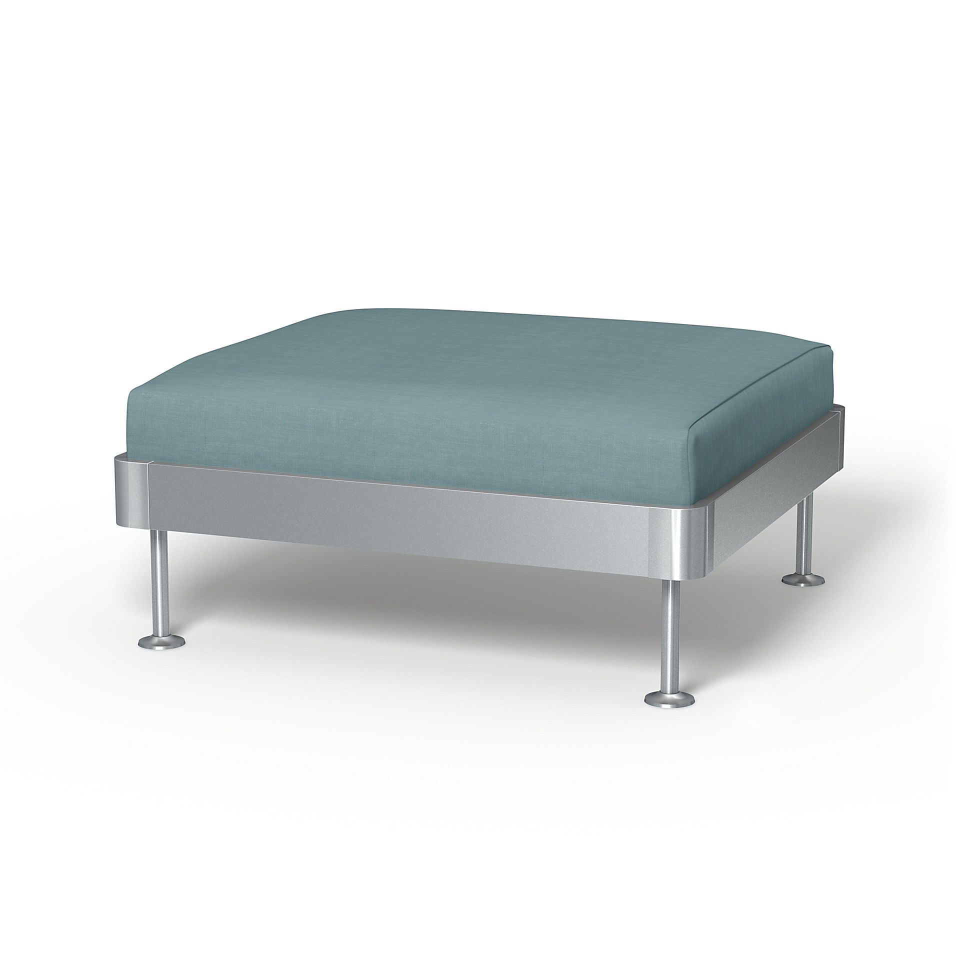 IKEA - Delaktig 1 Seat Platform Cover, Dusty Blue, Linen - Bemz