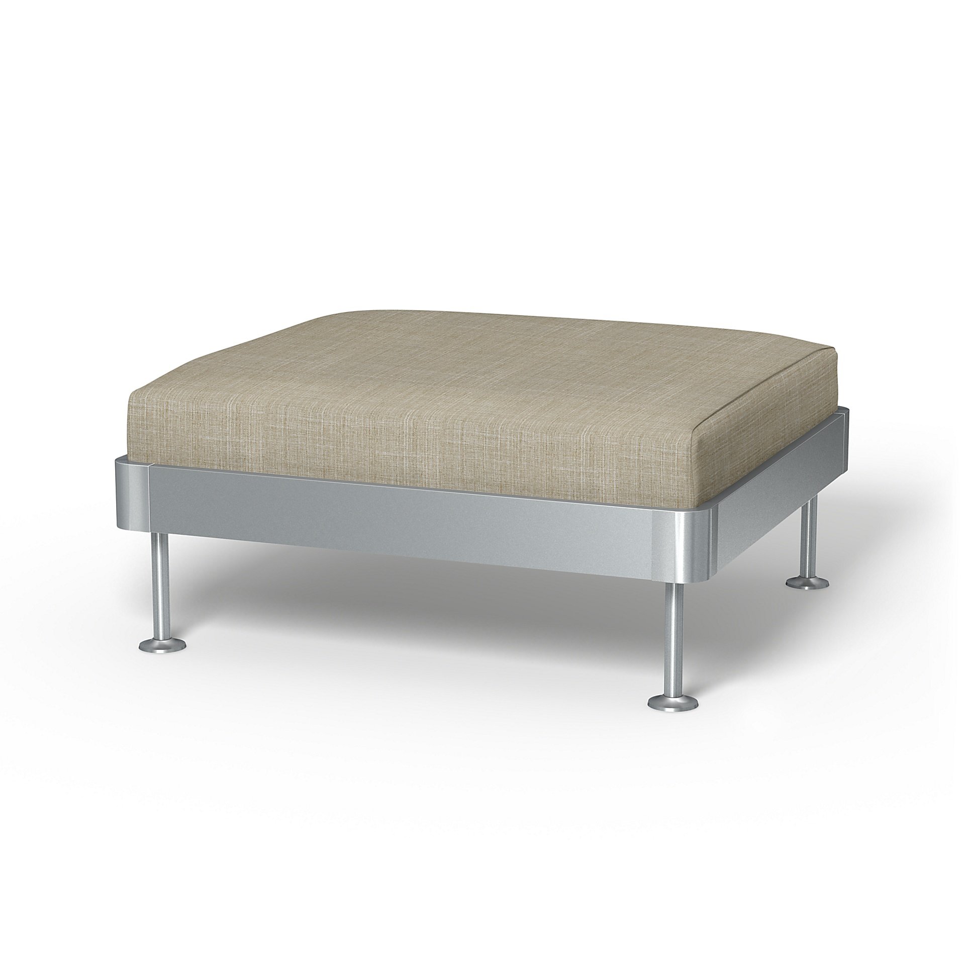 IKEA - Delaktig 1 Seat Platform Cover, Sand Beige, Boucle & Texture - Bemz