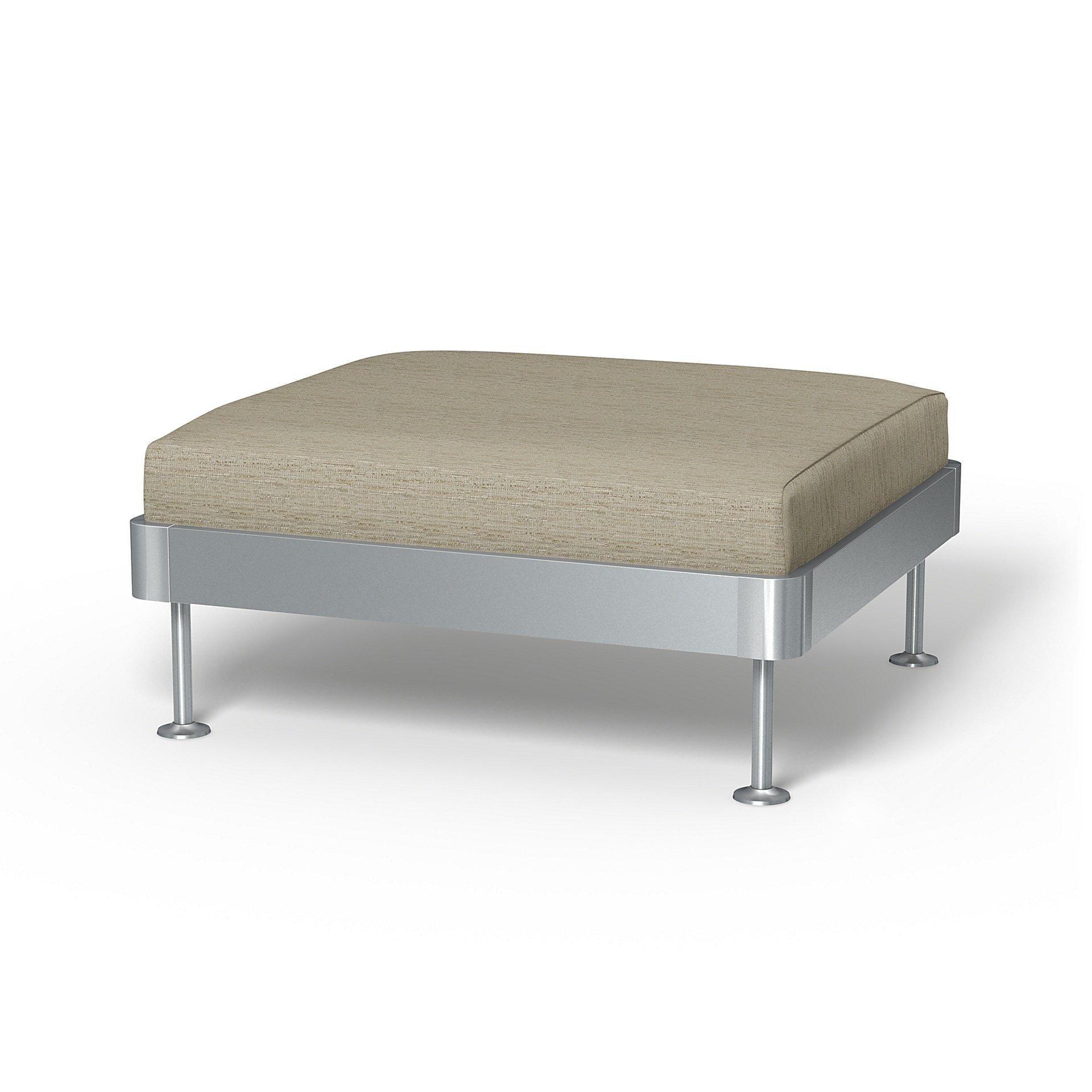 IKEA - Delaktig 1 Seat Platform Cover, Light Sand, Boucle & Texture - Bemz