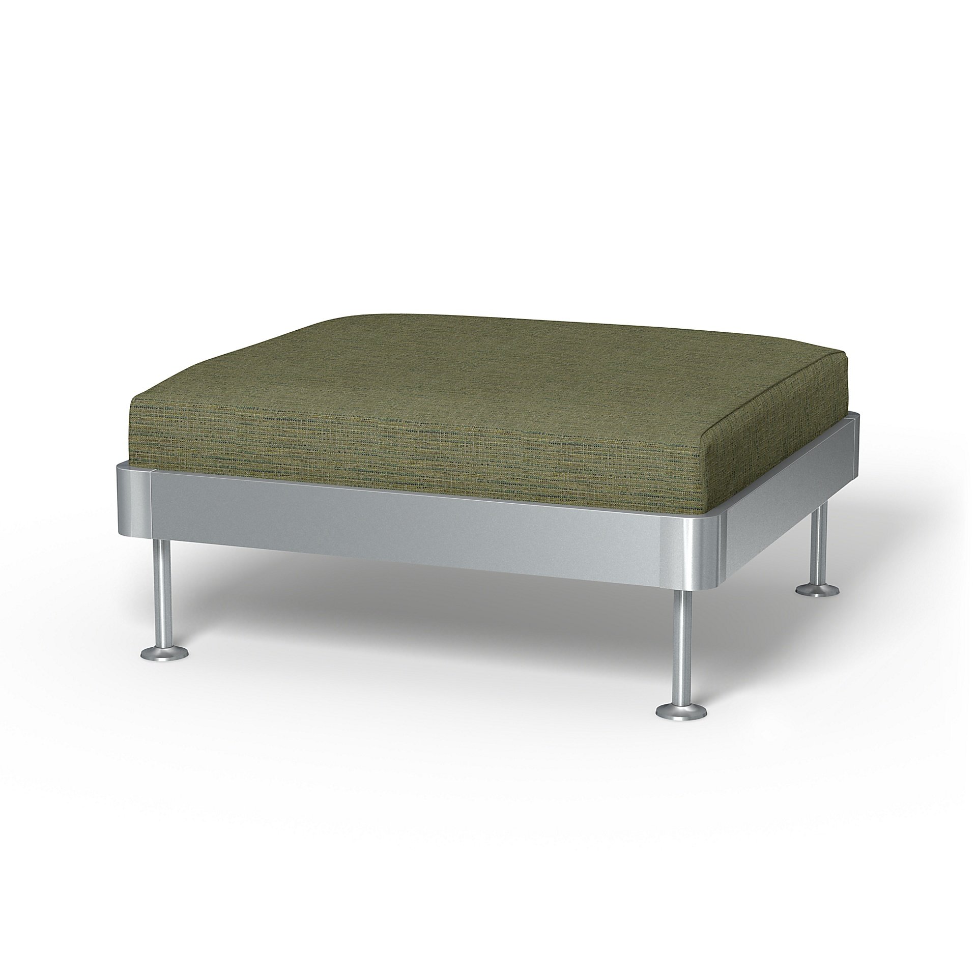 IKEA - Delaktig 1 Seat Platform Cover, Meadow Green, Boucle & Texture - Bemz