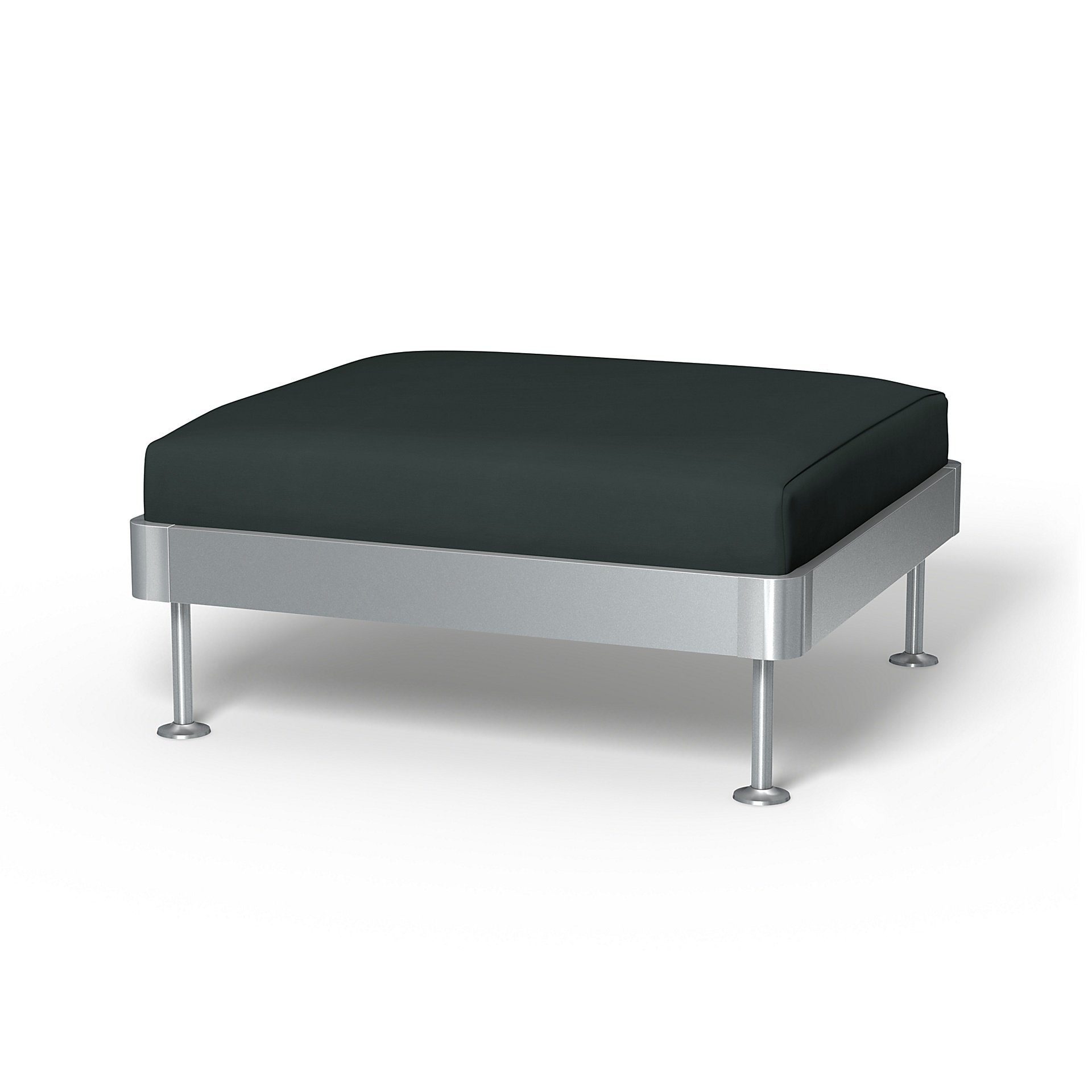 IKEA - Delaktig 1 Seat Platform Cover, Graphite Grey, Cotton - Bemz
