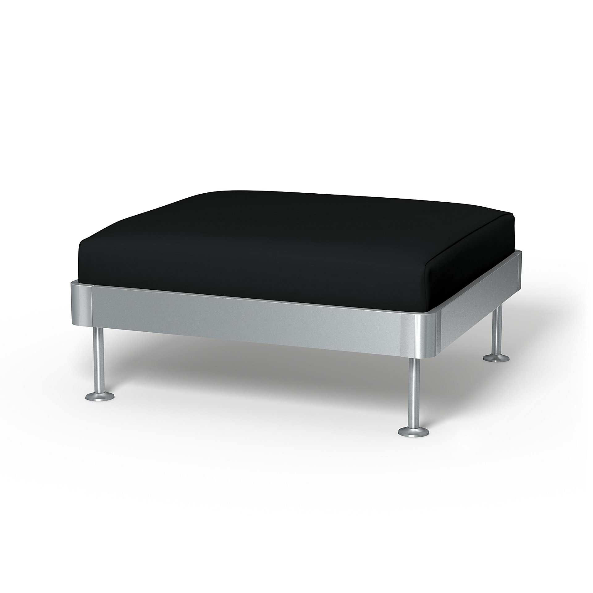 IKEA - Delaktig 1 Seat Platform Cover, Jet Black, Cotton - Bemz