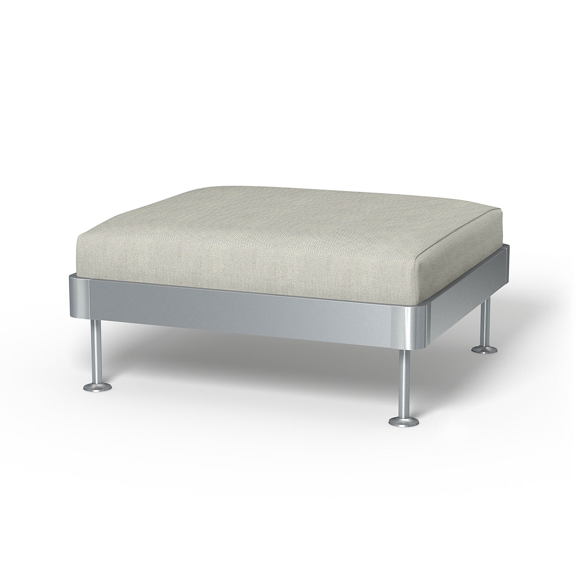 IKEA - Delaktig 1 Seat Platform Cover, Silver Grey, Cotton - Bemz