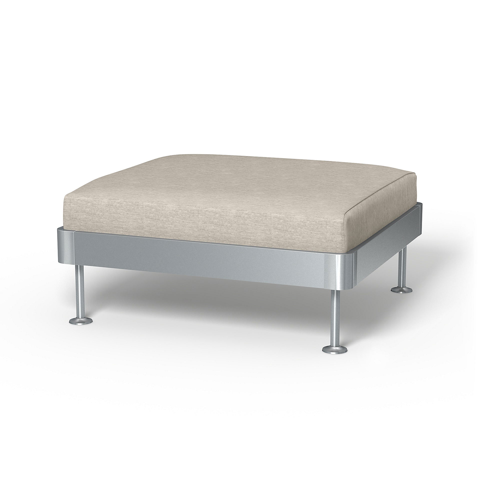 IKEA - Delaktig 1 Seat Platform Cover, Natural White, Velvet - Bemz