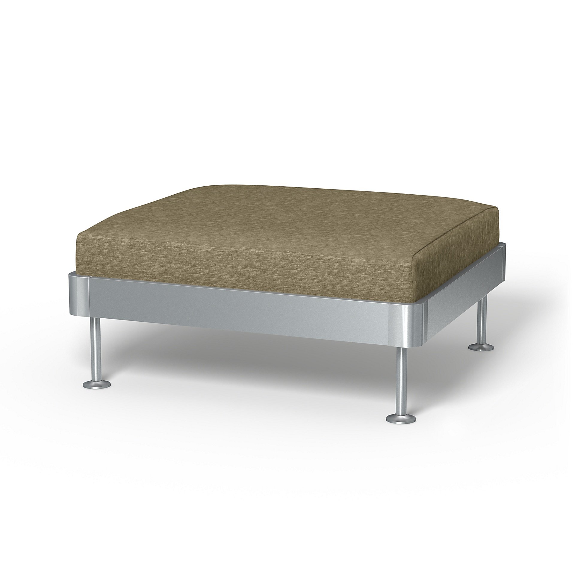 IKEA - Delaktig 1 Seat Platform Cover, Beige, Velvet - Bemz