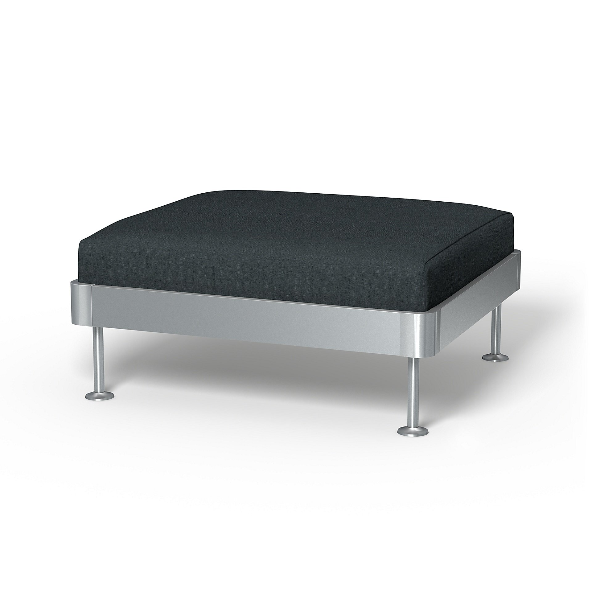 IKEA - Delaktig 1 Seat Platform Cover, Graphite Grey, Linen - Bemz
