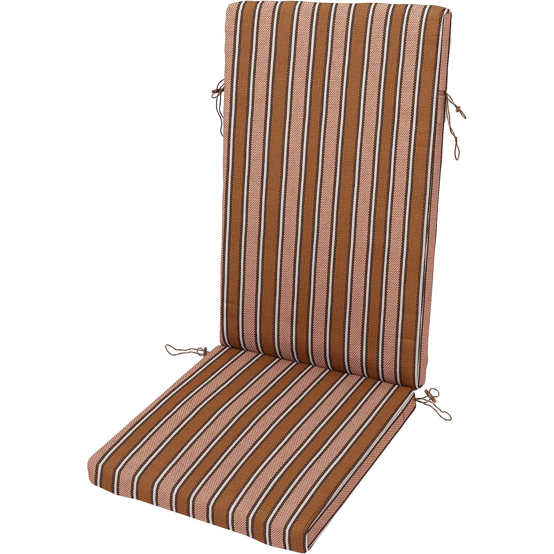 IKEA - Duvholmen Position Chair Cushion Cover , Orange Multi, Outdoor - Bemz