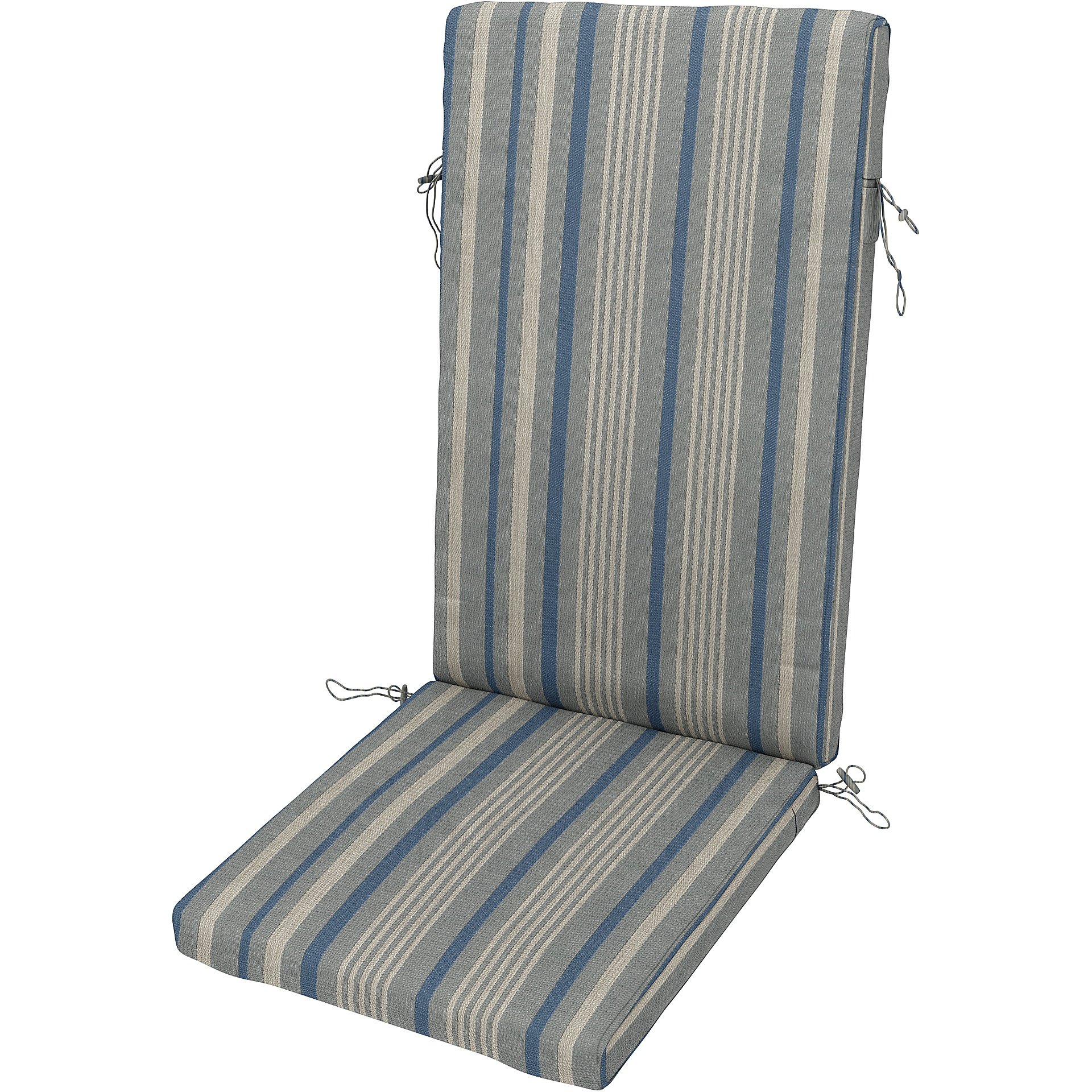 IKEA - Duvholmen Position Chair Cushion Cover , Ocean Blue, Outdoor - Bemz