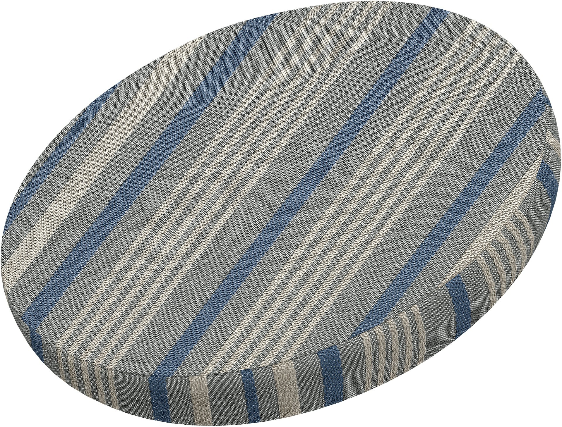 IKEA - Froson/Duvholmen Chair Seat Cushion Round Cover , Ocean Blue, Outdoor - Bemz
