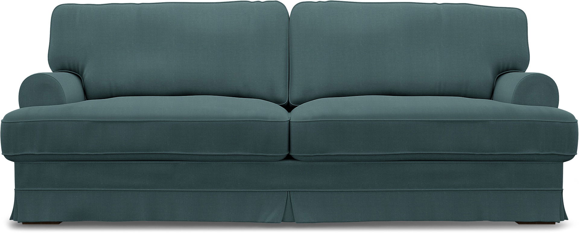 IKEA - Ekeskog 3 Seater Sofa Cover, Slate Blue, Linen - Bemz