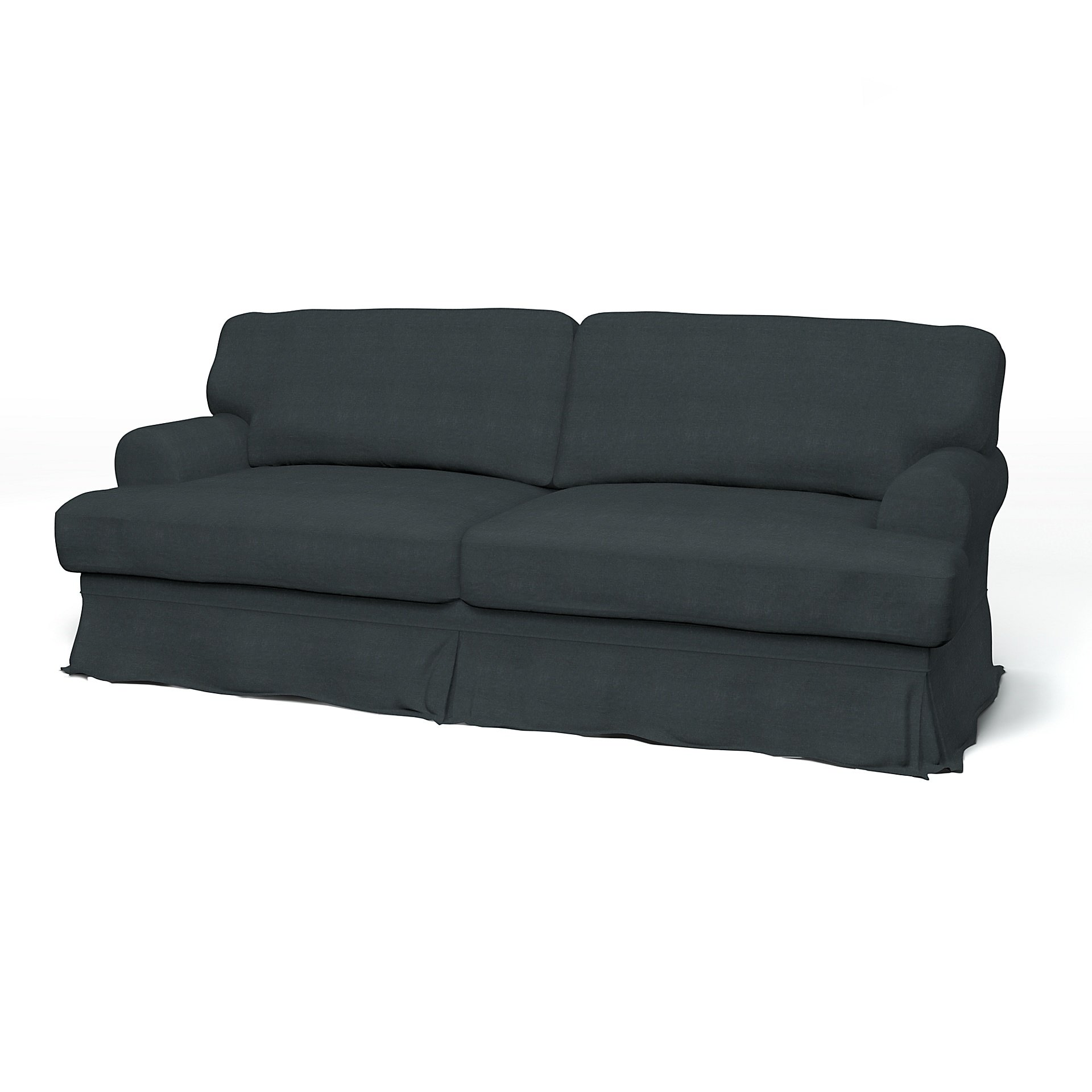 IKEA - Ekeskog 3 Seater Sofa Cover, Graphite Grey, Linen - Bemz