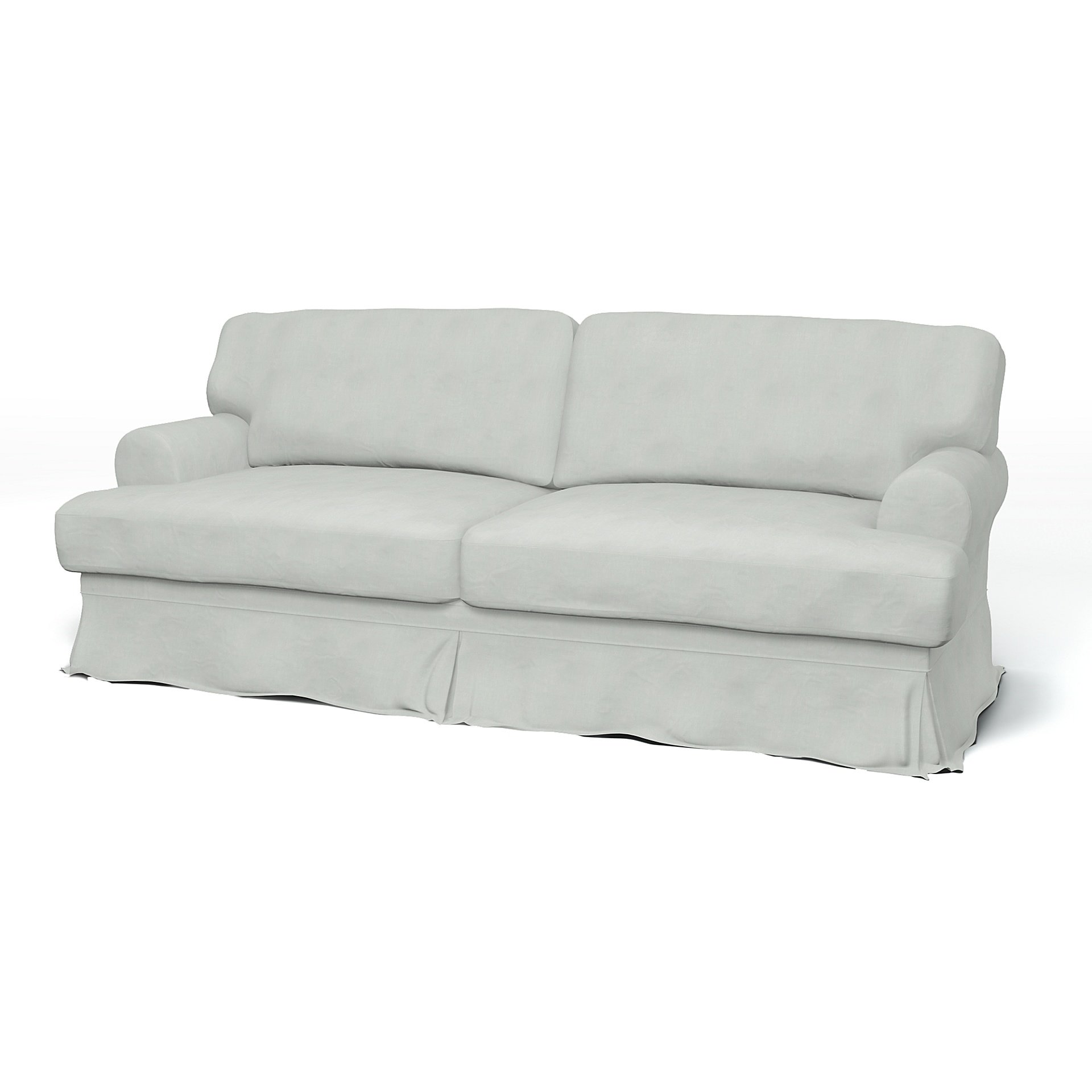 IKEA - Ekeskog 3 Seater Sofa Cover, Silver Grey, Linen - Bemz