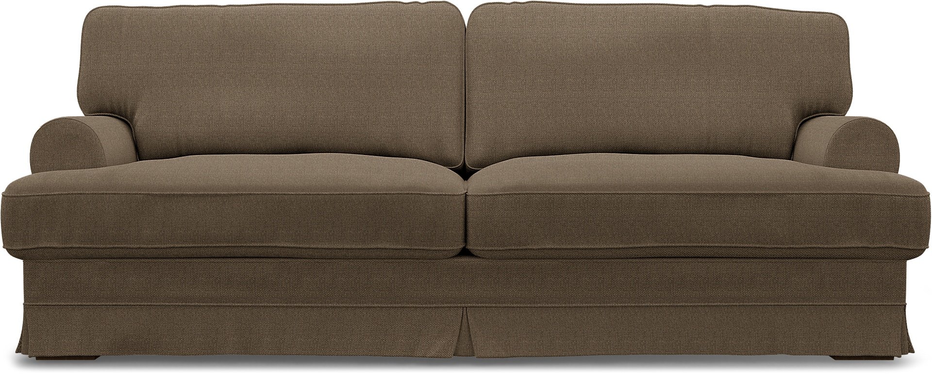 IKEA - Ekeskog 3 Seater Sofa Cover, Dark Taupe, Boucle & Texture - Bemz