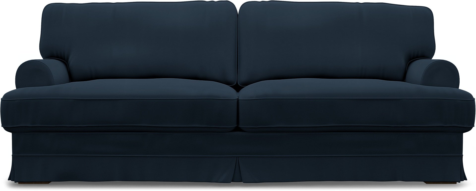 IKEA - Ekeskog 3 Seater Sofa Cover, Navy Blue, Cotton - Bemz