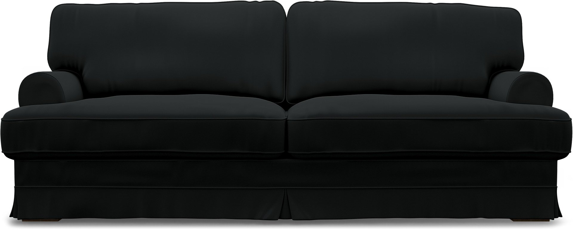 IKEA - Ekeskog 3 Seater Sofa Cover, Jet Black, Cotton - Bemz