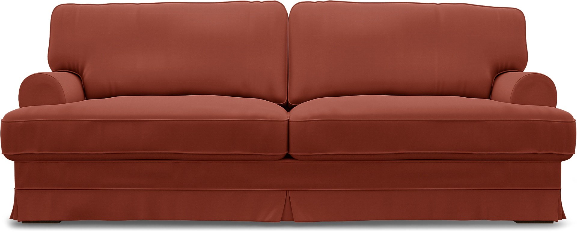 IKEA - Ekeskog 3 Seater Sofa Cover, Burnt Orange, Cotton - Bemz