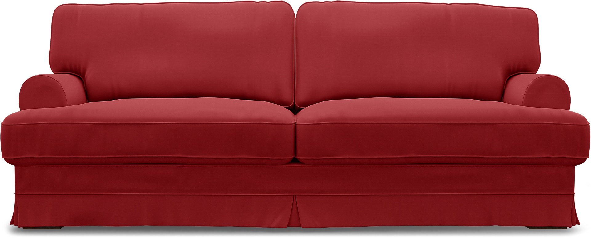 IKEA - Ekeskog 3 Seater Sofa Cover, Scarlet Red, Cotton - Bemz