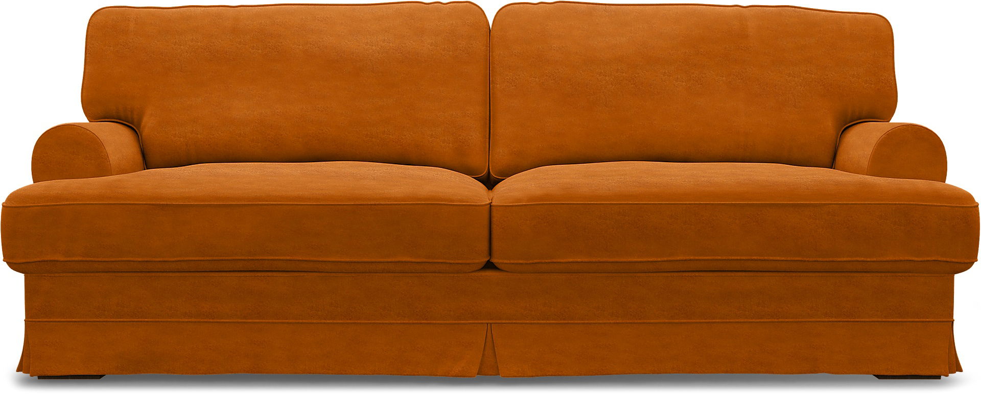 IKEA - Ekeskog 3 Seater Sofa Cover, Cognac, Velvet - Bemz