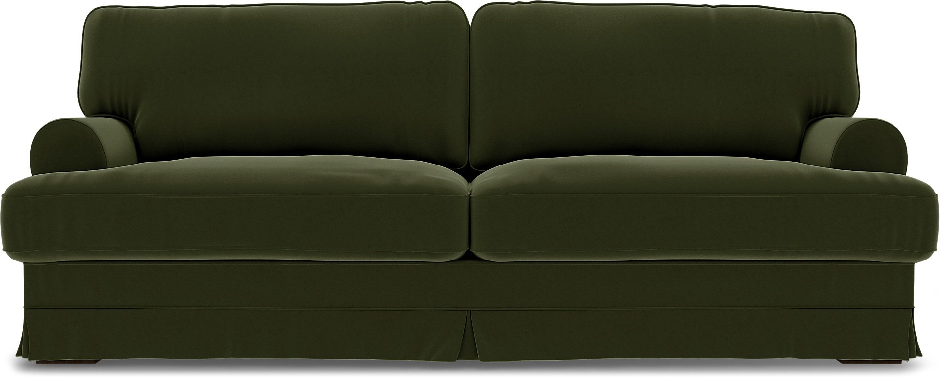 IKEA - Ekeskog 3 Seater Sofa Cover, Moss, Velvet - Bemz