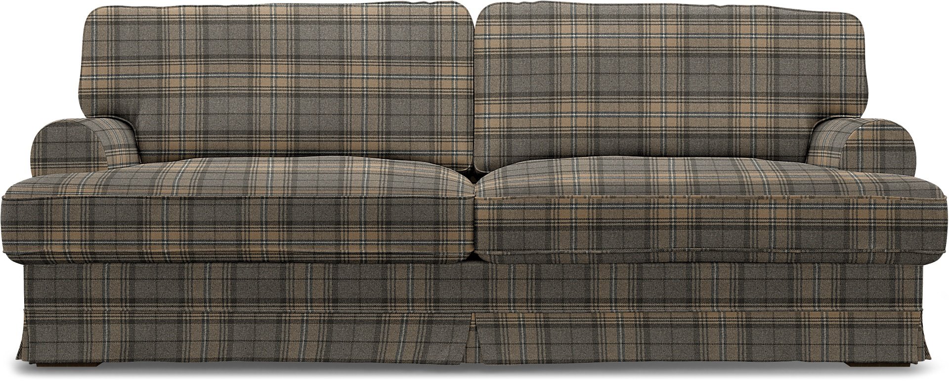 IKEA - Ekeskog 3 Seater Sofa Cover, Bark Brown, Wool - Bemz