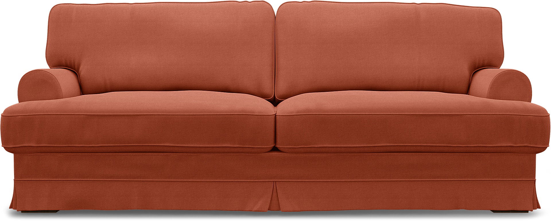 IKEA - Ekeskog 3 Seater Sofa Cover, Burnt Orange, Linen - Bemz