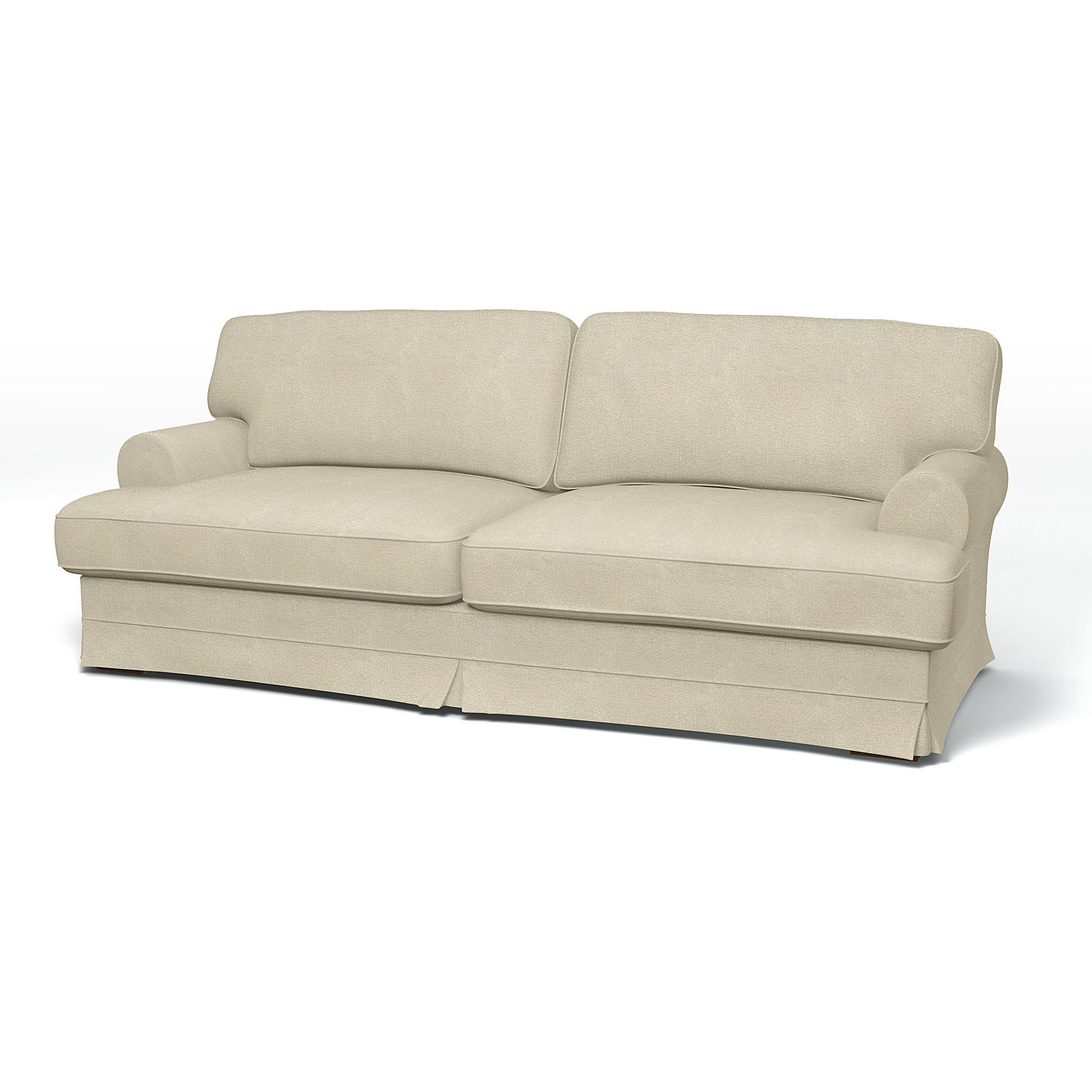 IKEA - Ekeskog Sofa Bed Cover, Cream, Bouclé & Texture - Bemz