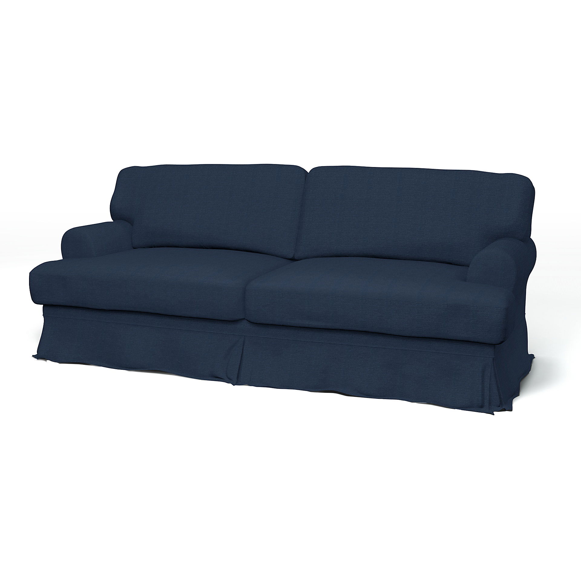 IKEA - Överdrag till Ekeskog bäddsoffa, Navy Blue, Linne - Bemz