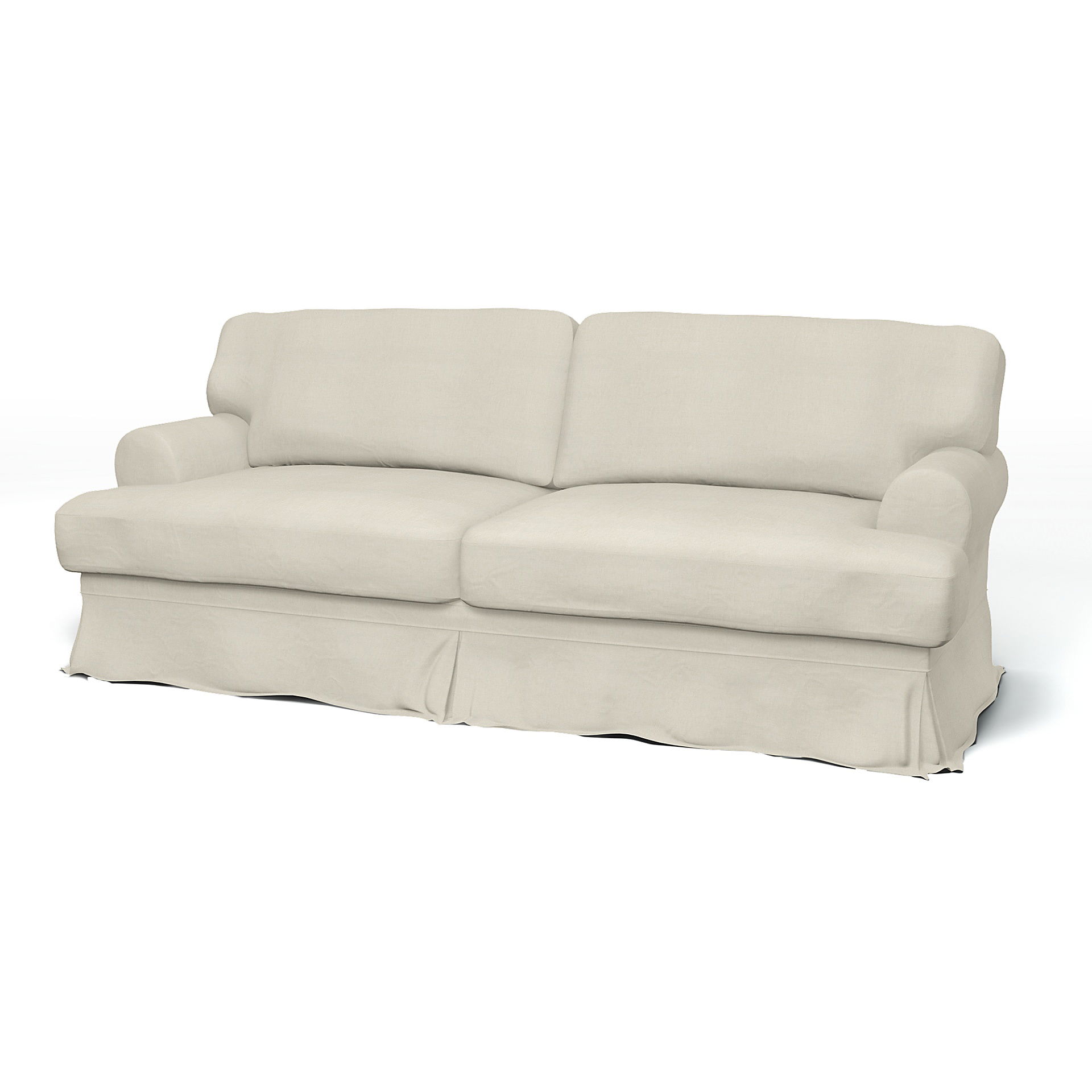 IKEA - Ekeskog Sofa Bed Cover, Unbleached, Linen - Bemz