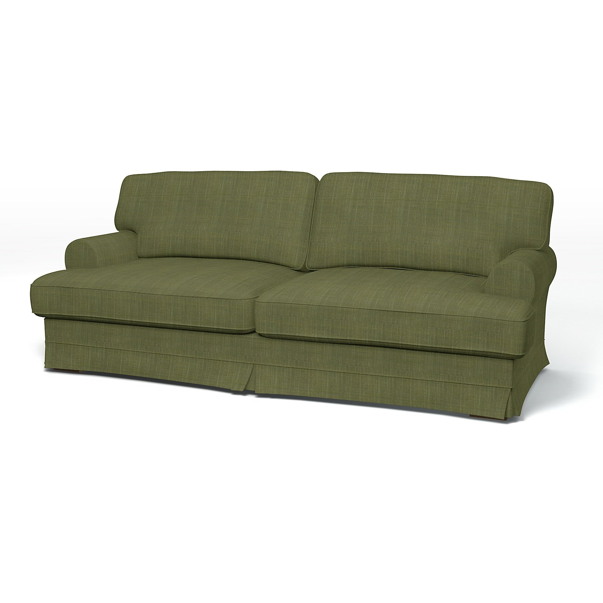IKEA - Ekeskog Sofa Bed Cover, Moss Green, Boucle & Texture - Bemz