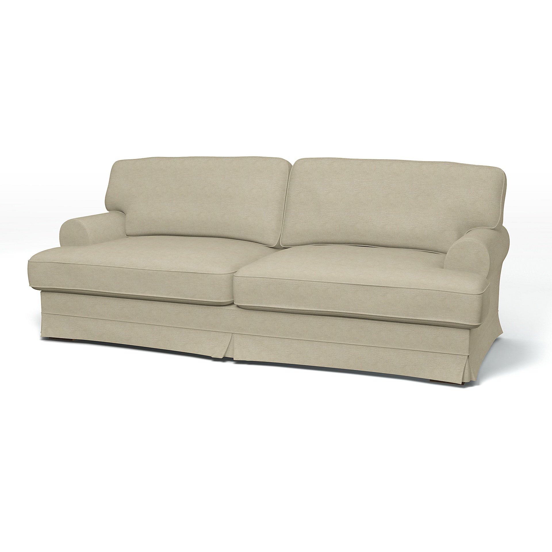 IKEA - Ekeskog Sofa Bed Cover, Soft White, Boucle & Texture - Bemz