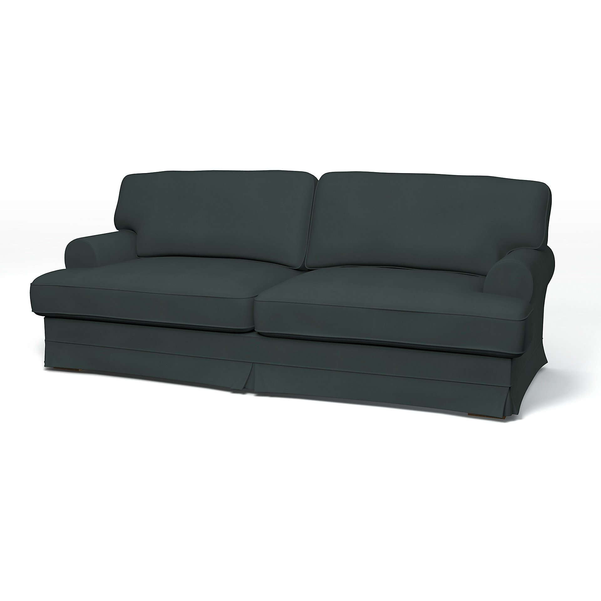 IKEA - Ekeskog Sofa Bed Cover, Graphite Grey, Cotton - Bemz