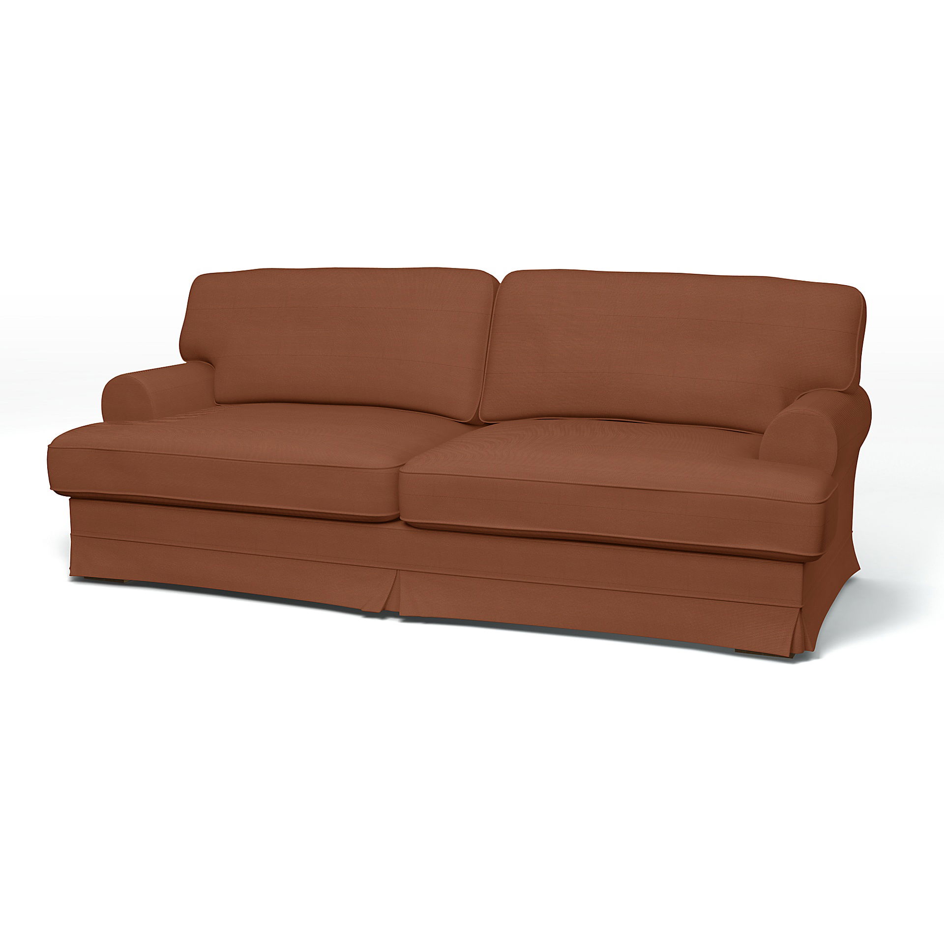 IKEA - Ekeskog Sofa Bed Cover, Rustic Rouge, Corduroy - Bemz