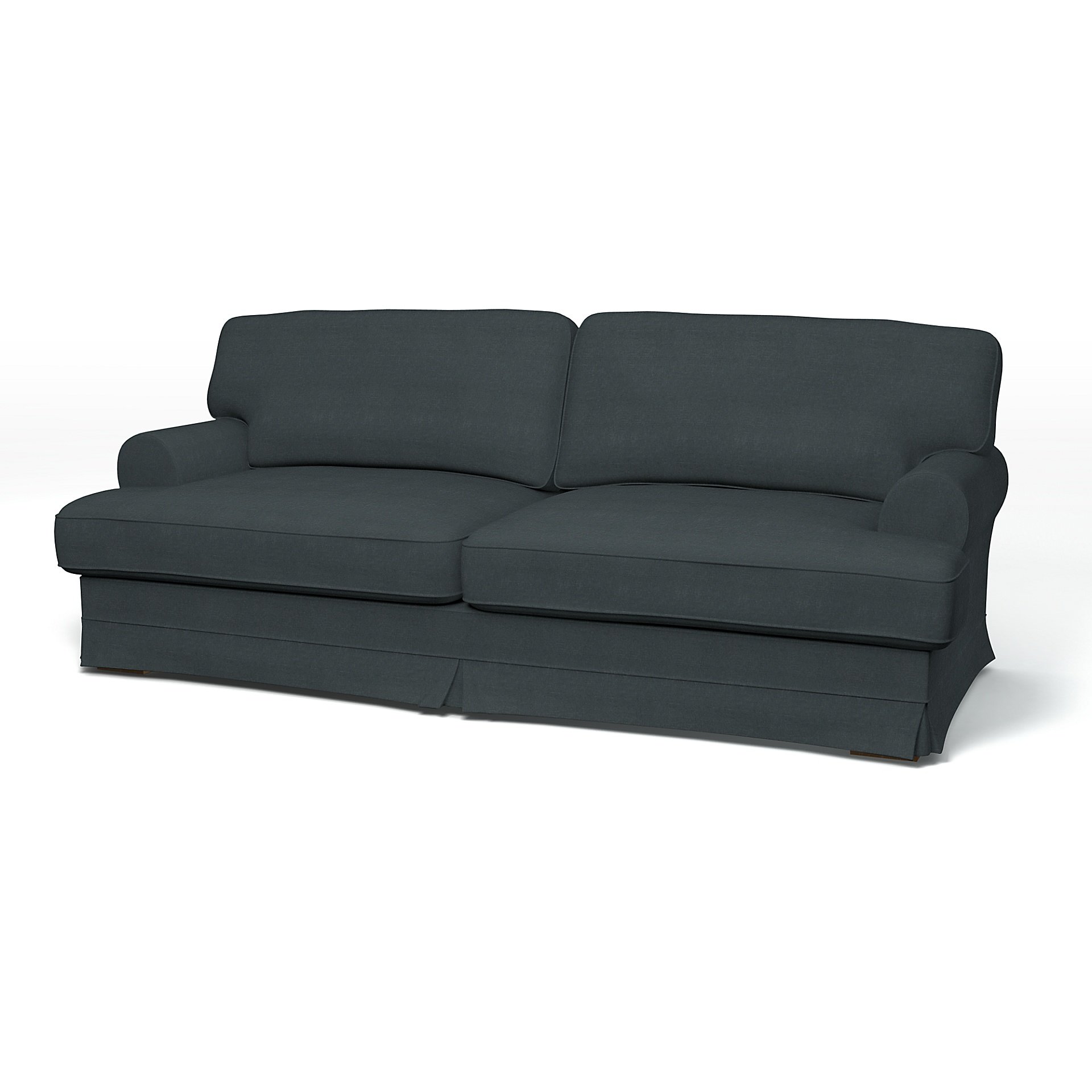 IKEA - Ekeskog Sofa Bed Cover, Graphite Grey, Linen - Bemz